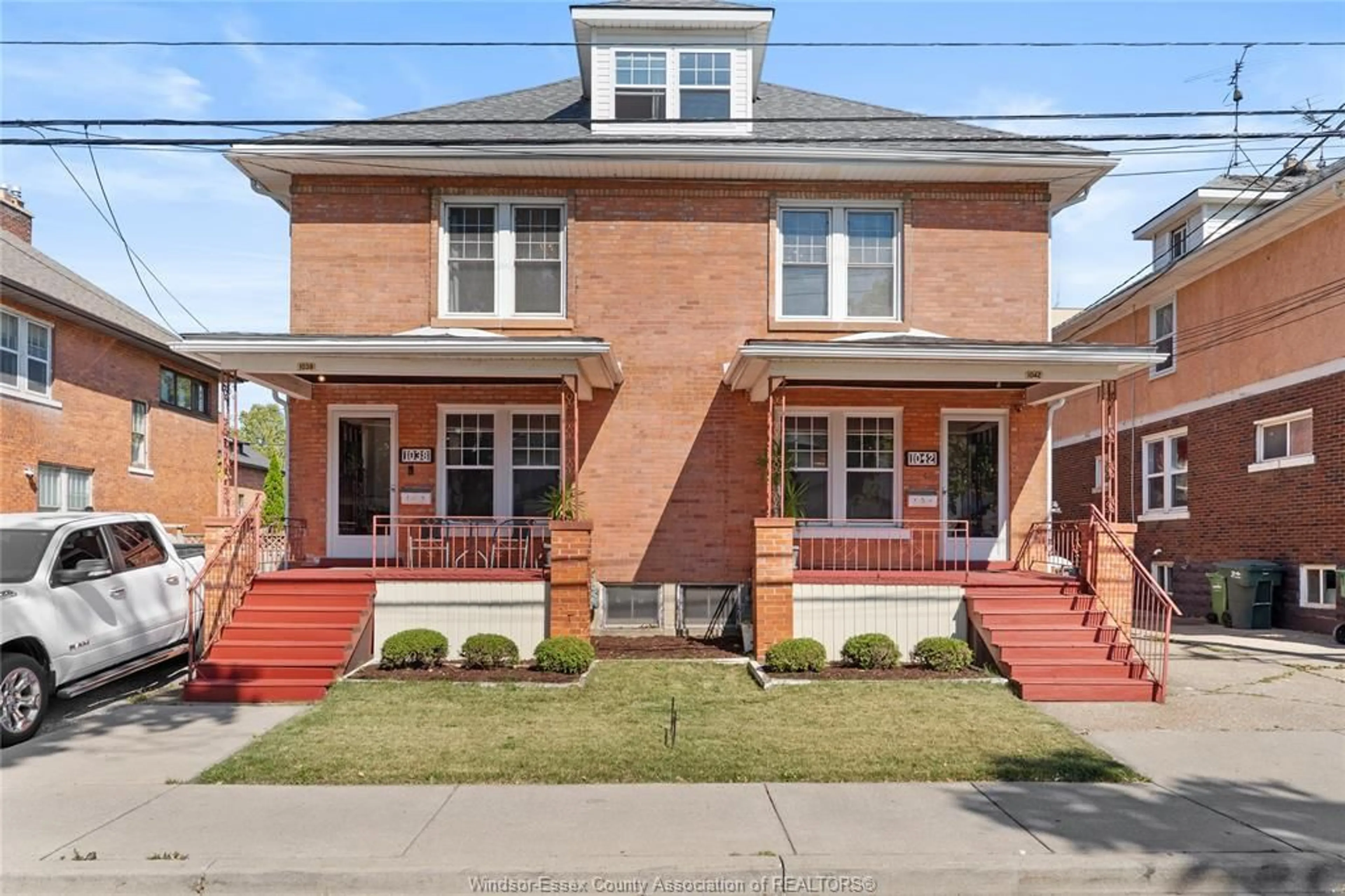 Home with brick exterior material, street for 1038-1042 PELISSIER St, Windsor Ontario N9A 4L7