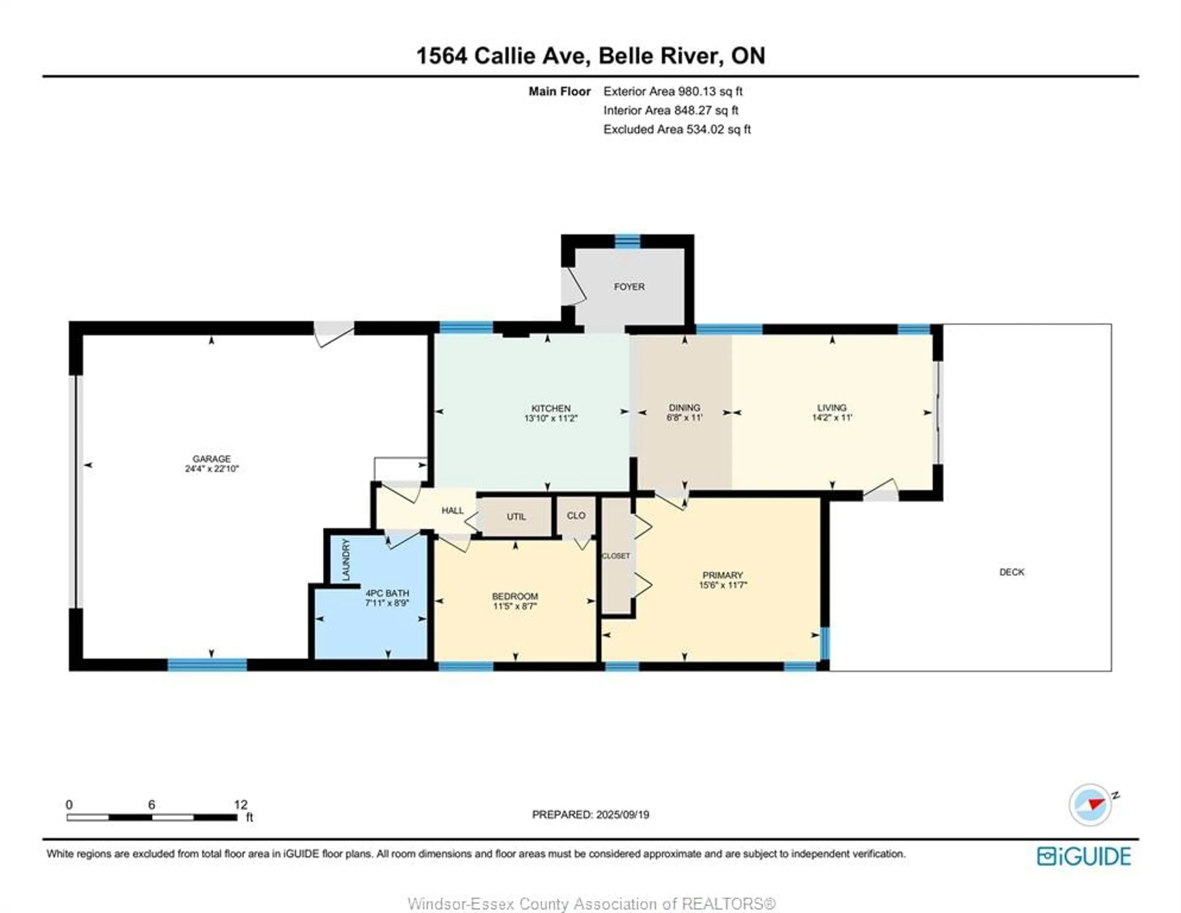 Floor plan for 1564 Caille Ave, Lakeshore Ontario N8L 0J3