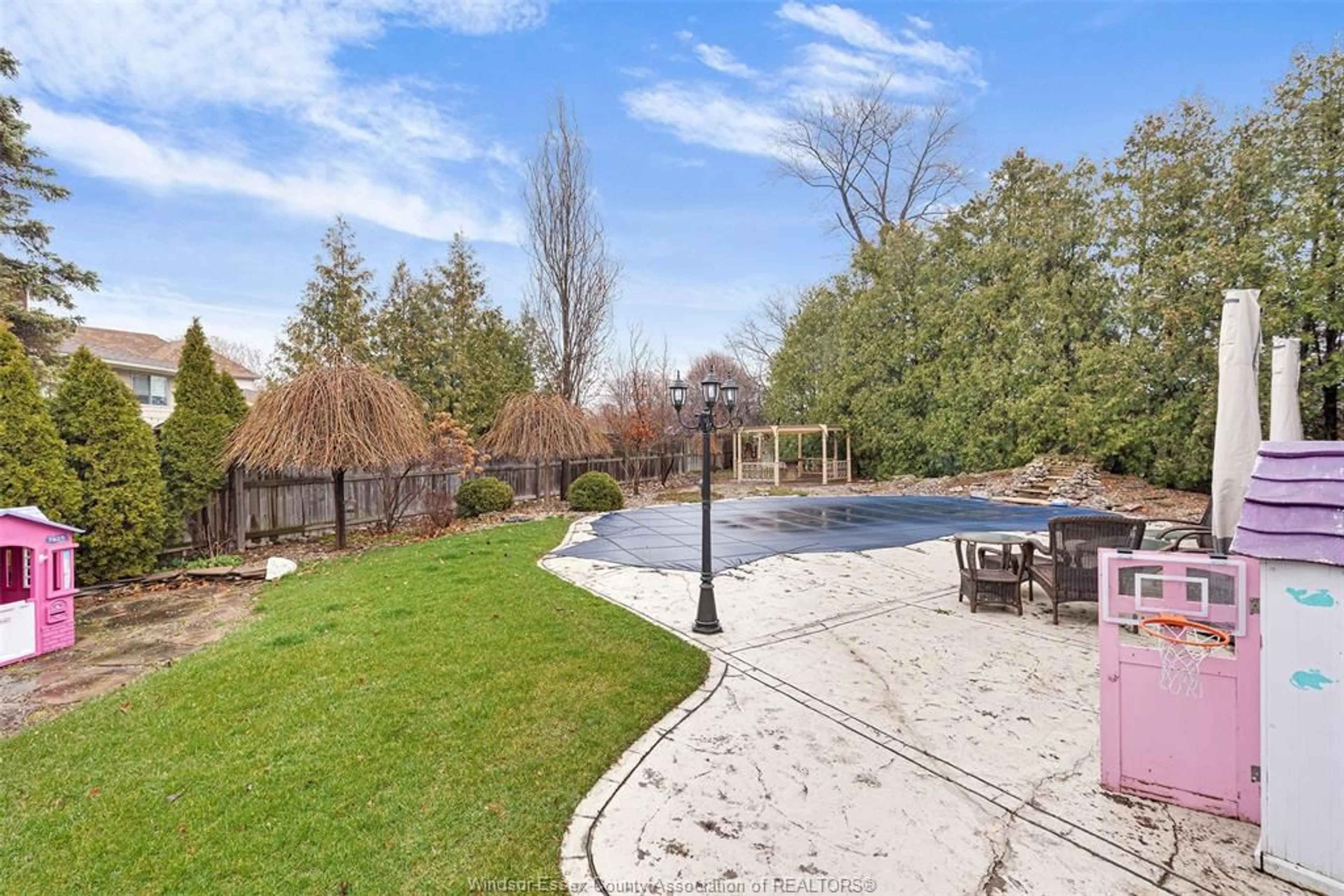 Patio, water/lake/river/ocean view for 222 Donalda Crt, Tecumseh Ontario N8N 3K2