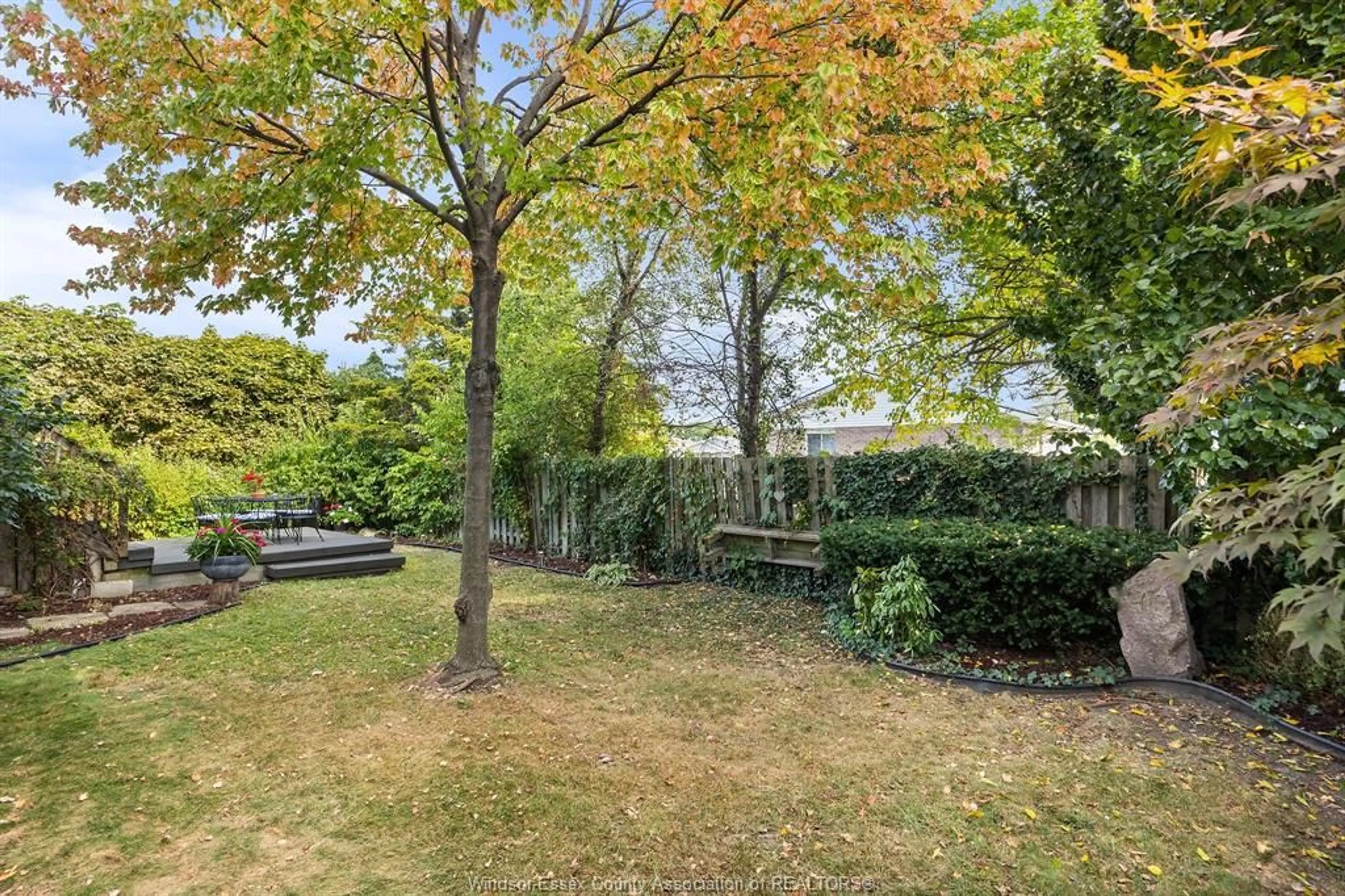 Patio, forest/trees view for 1500 SOUTH PACIFIC, Windsor Ontario N8X 4Z7