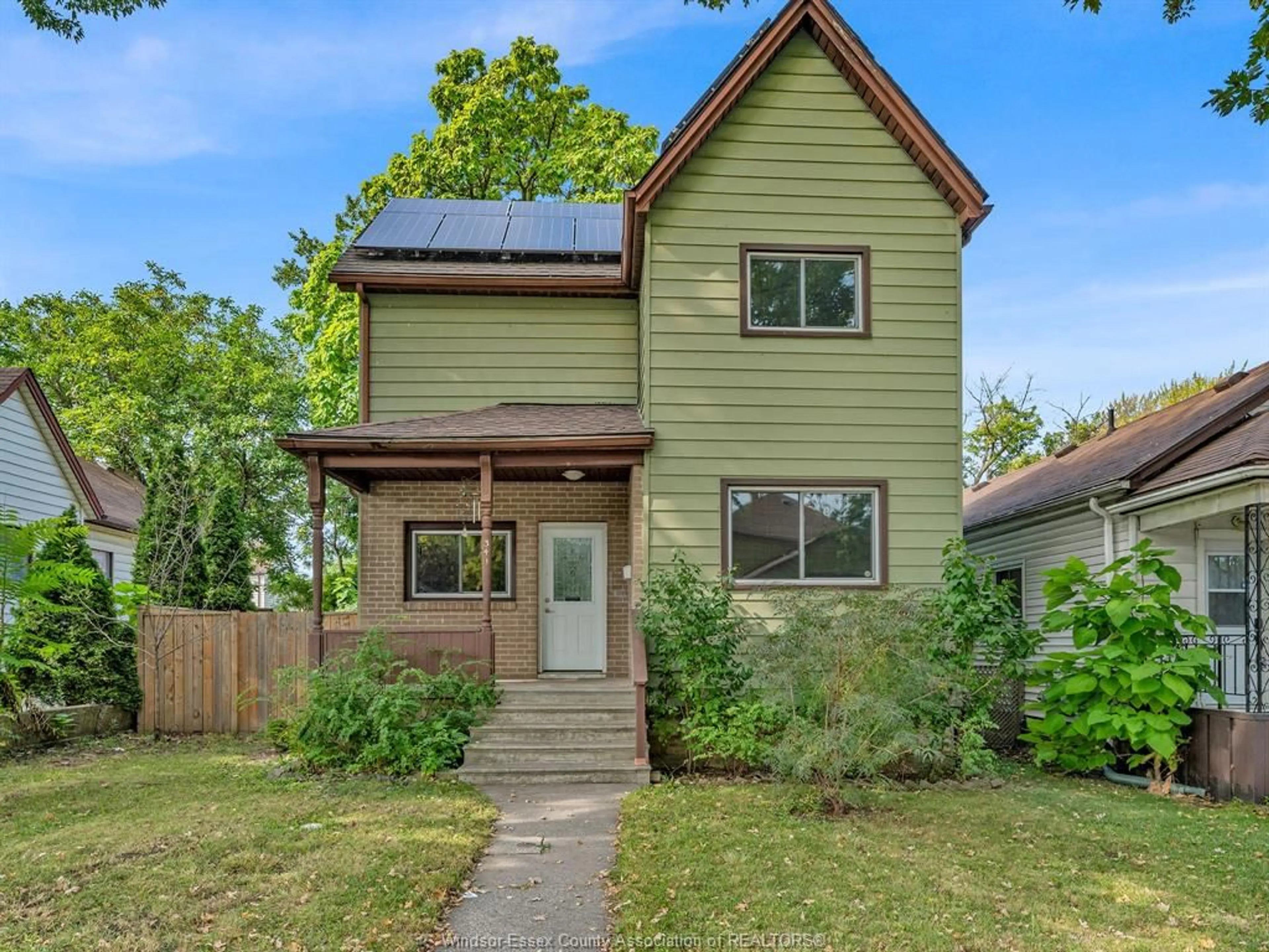 Home with vinyl exterior material, street for 341 Parent Ave, Windsor Ontario N9A 2B7