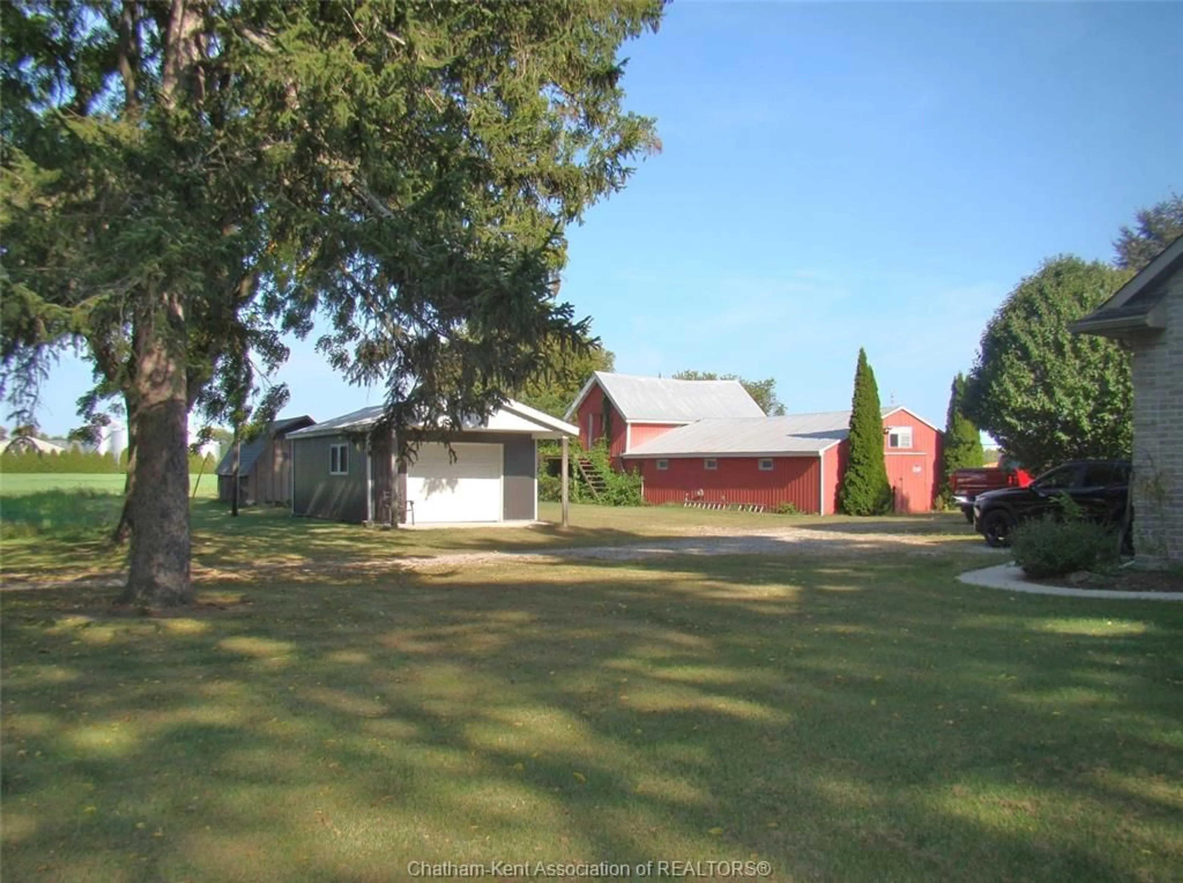 A pic from outside/outdoor area/front of a property/back of a property/a pic from drone, street for 13120 MAGNAVILLA Line, Chatham-Kent Ontario N0P 2K0