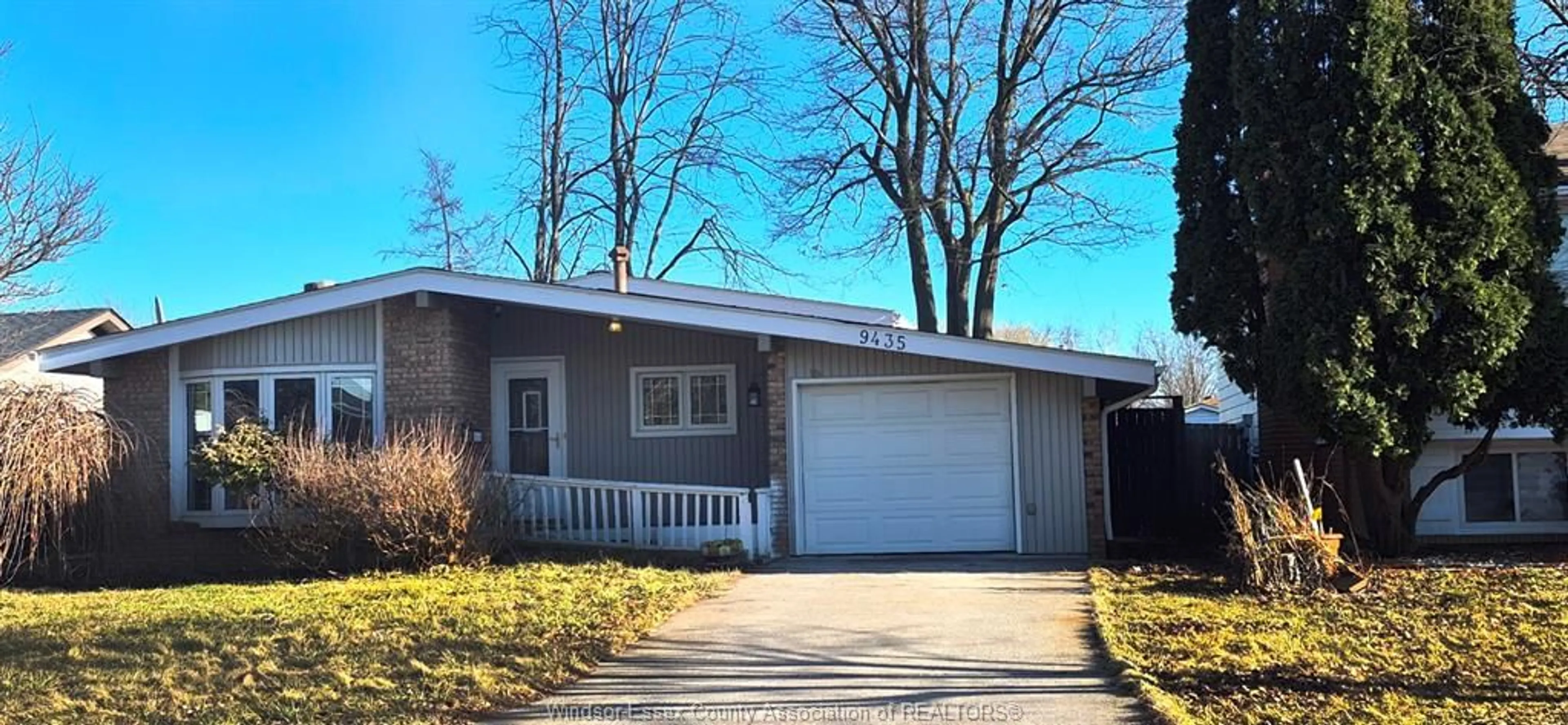 Home with vinyl exterior material, street for 9435 RIDGE Rd, Windsor Ontario N8R 1G5