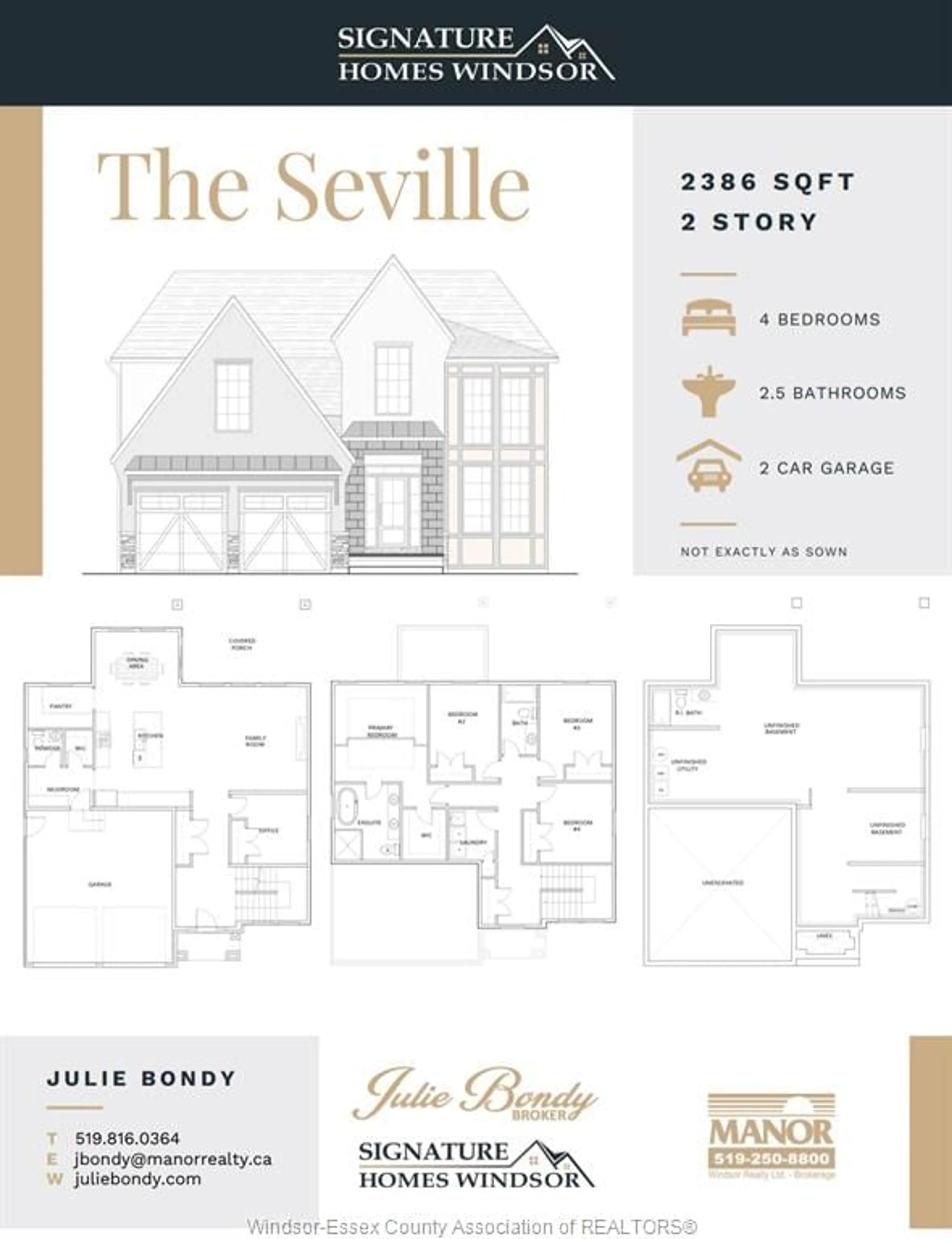 Floor plan for 7355 GARNET, McGregor Ontario N0R 1J0