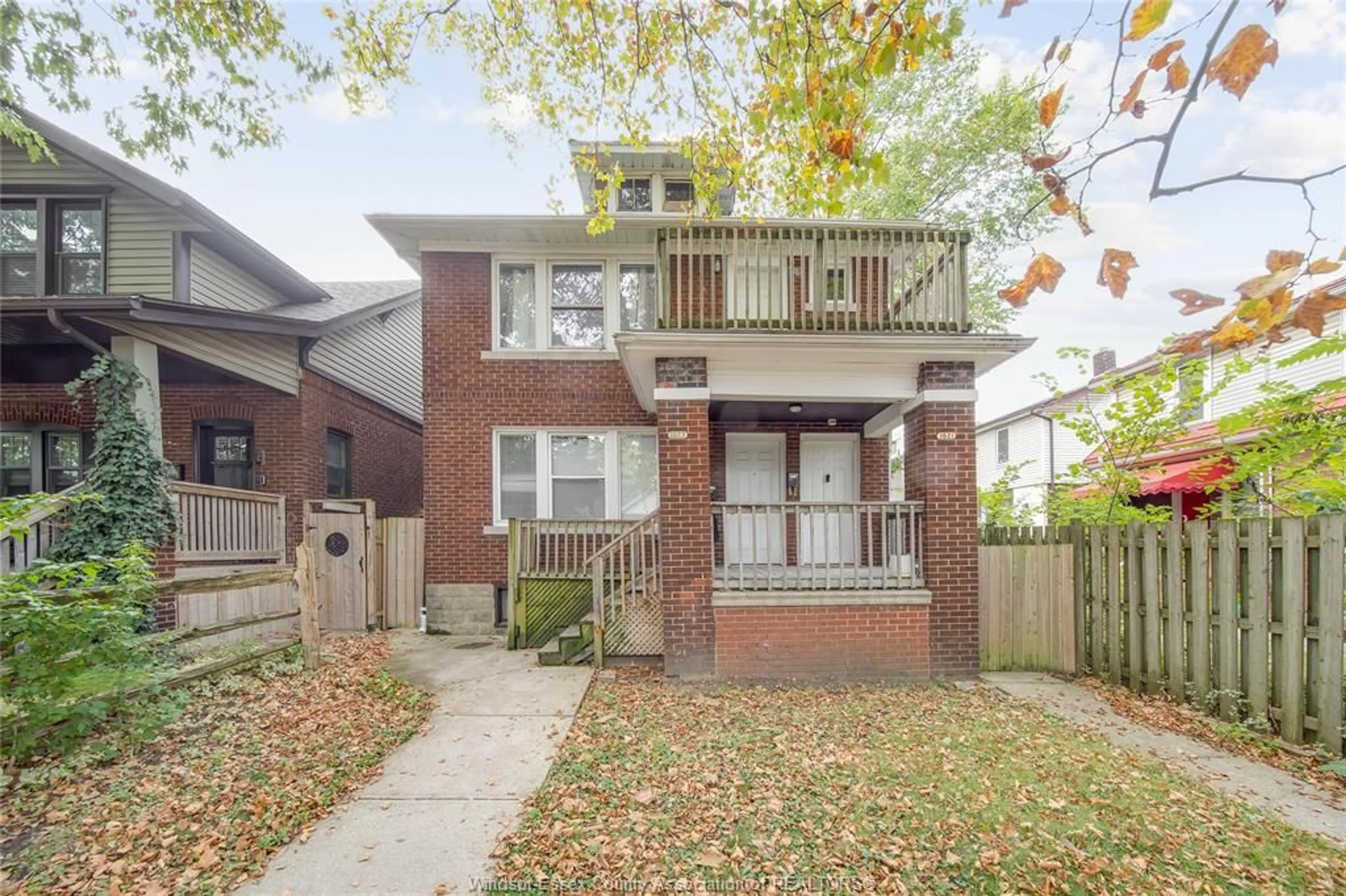 Home with brick exterior material, street for 1621-1623 CHURCH, Windsor Ontario N8X 1V6