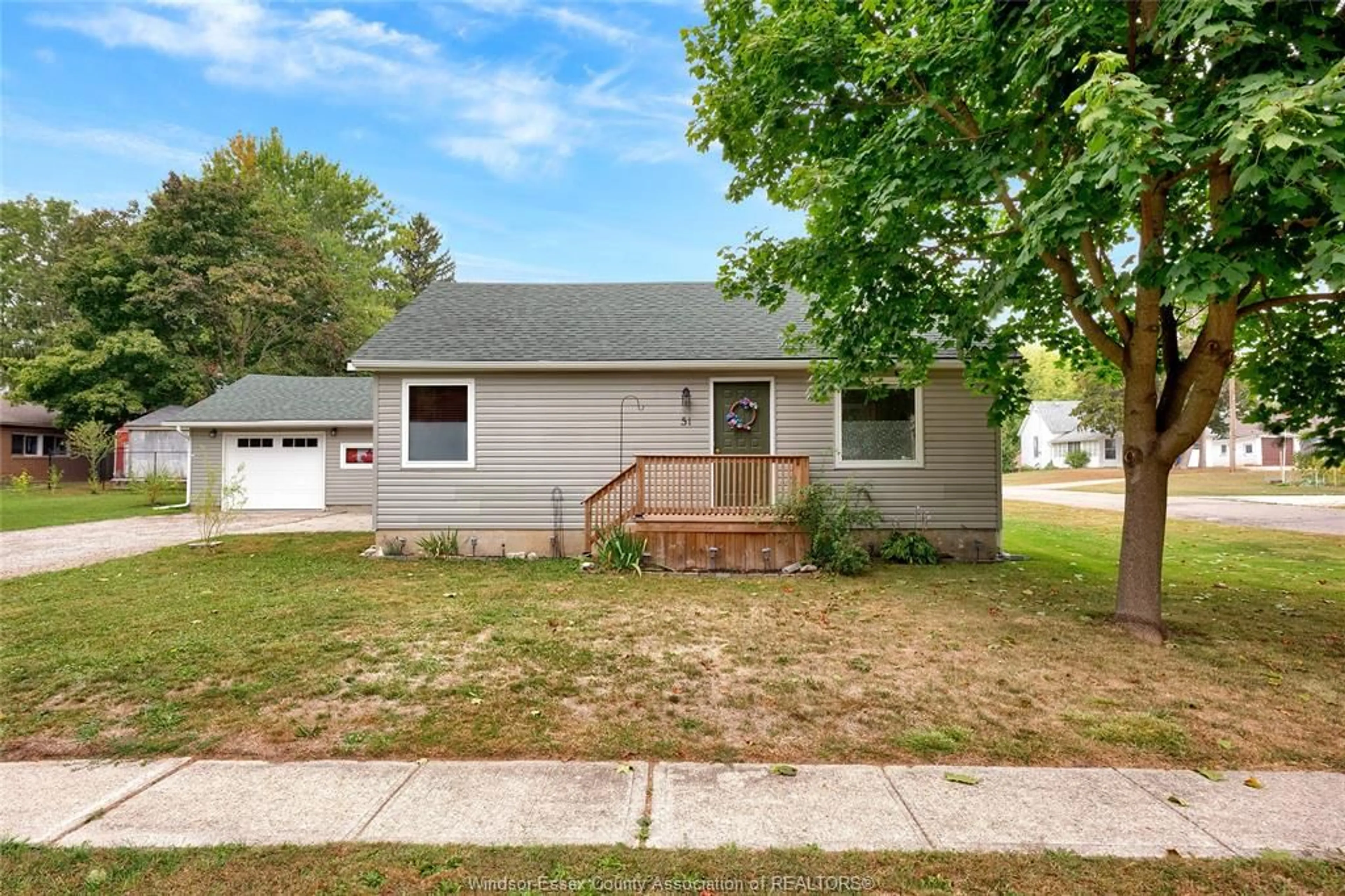 Home with vinyl exterior material, street for 51 YORK St, Ridgetown Ontario N0P 2C0