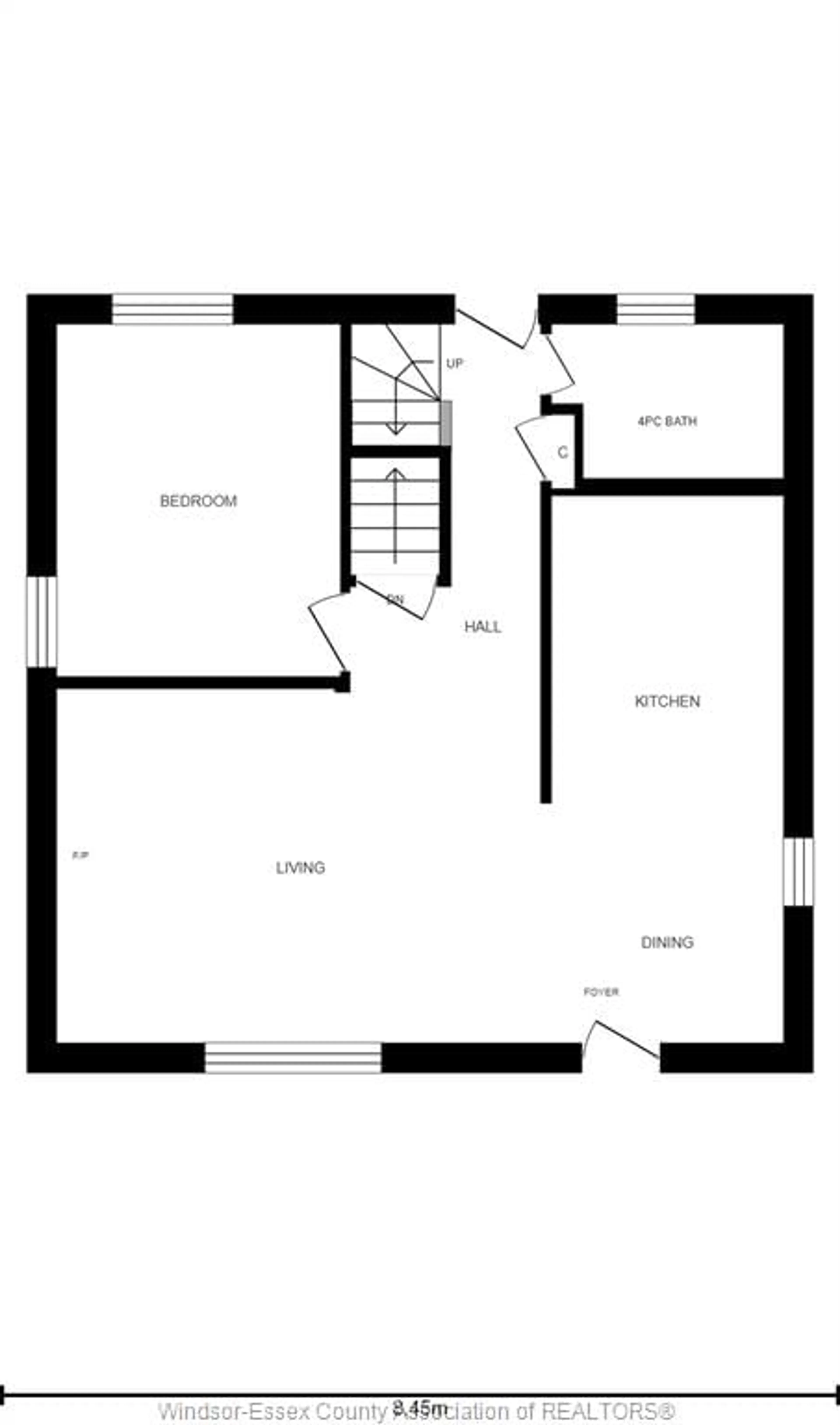 Floor plan for 1321 TOURANGEAU, Windsor Ontario N8Y 4J1