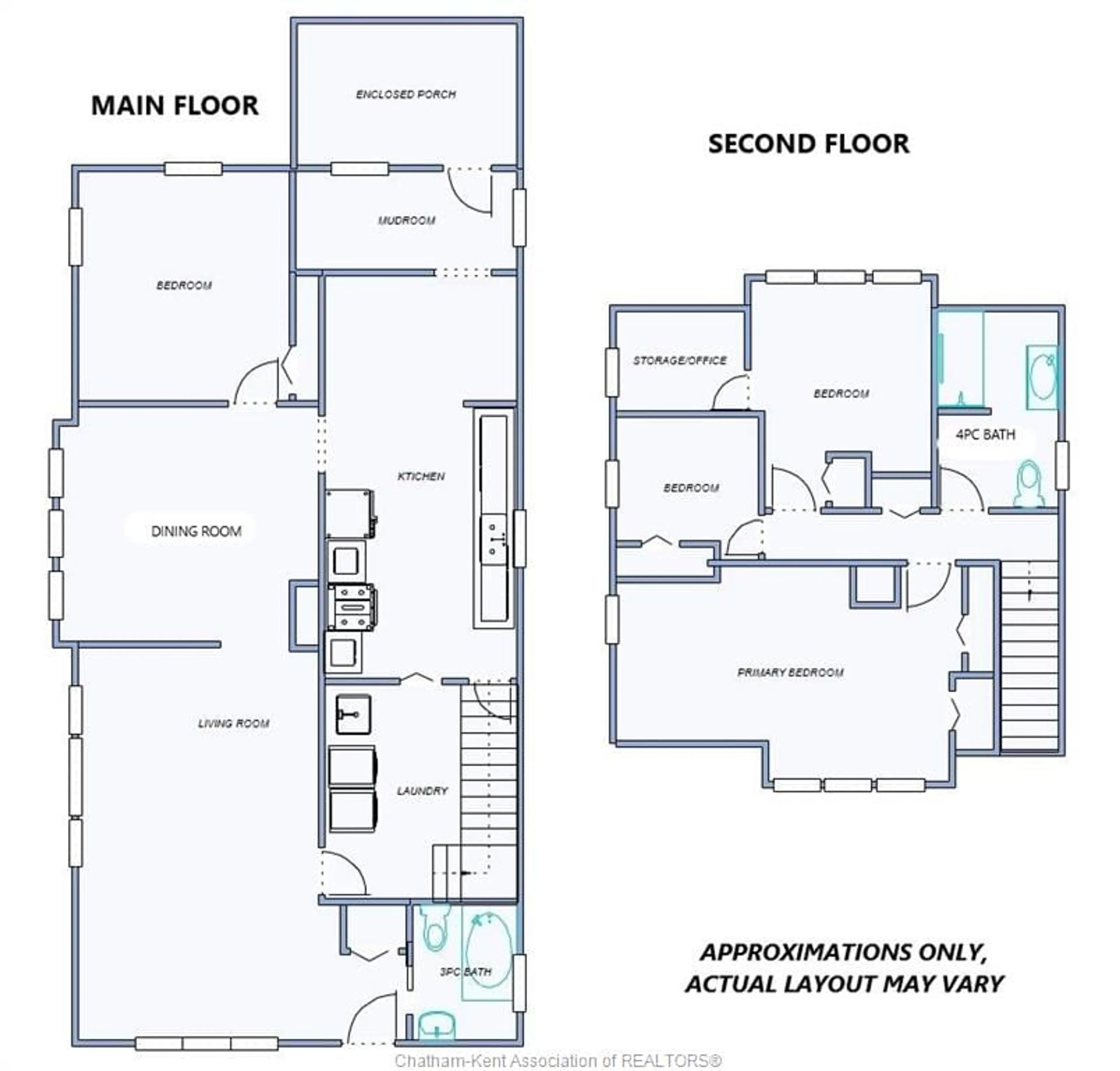 Floor plan for 418 Gillard St, Wallaceburg Ontario N8A 1N6