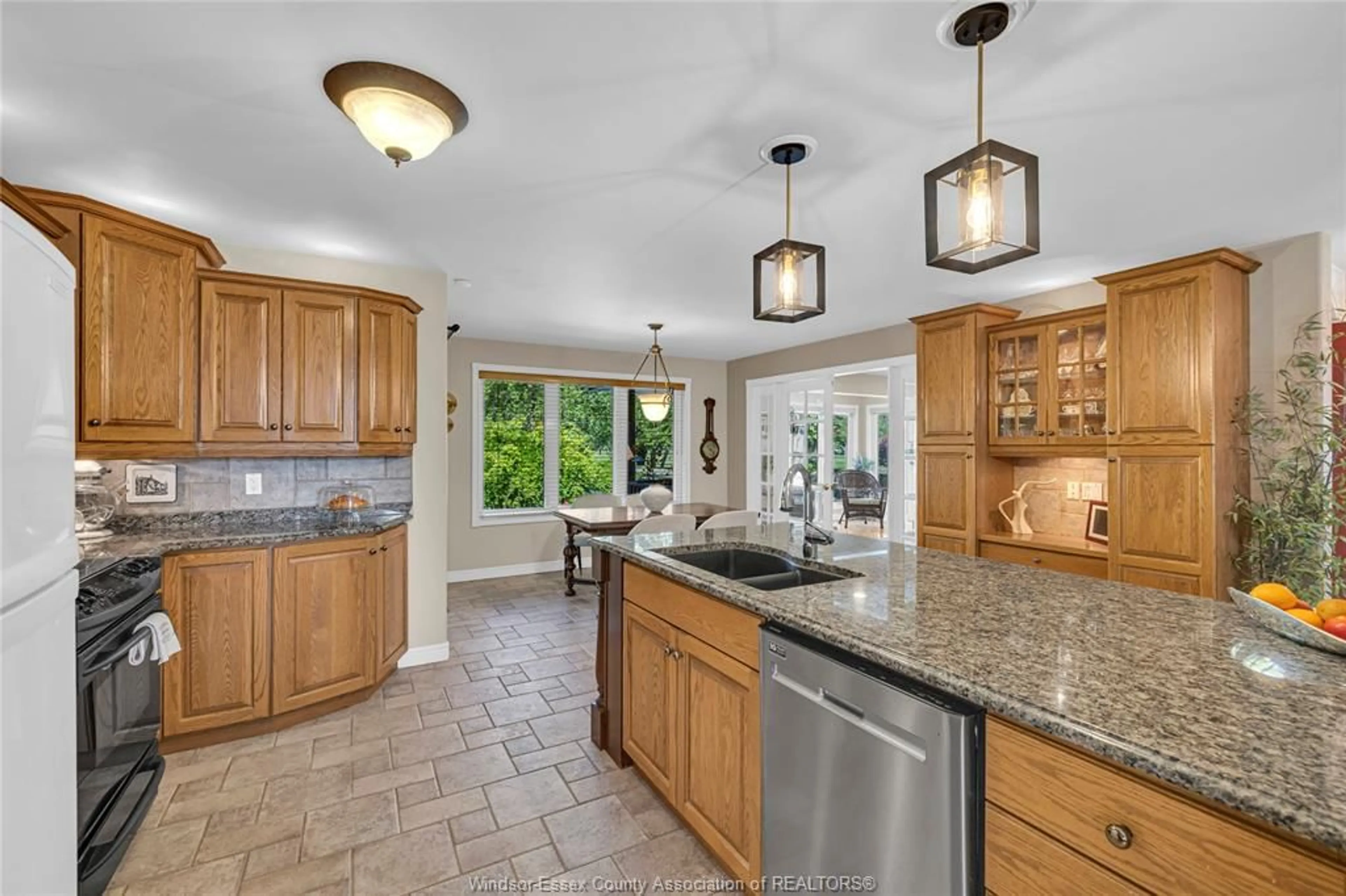 Open concept kitchen, ceramic/tile floor for 4159 ROSELAND Dr, Windsor Ontario N9G 1Y5