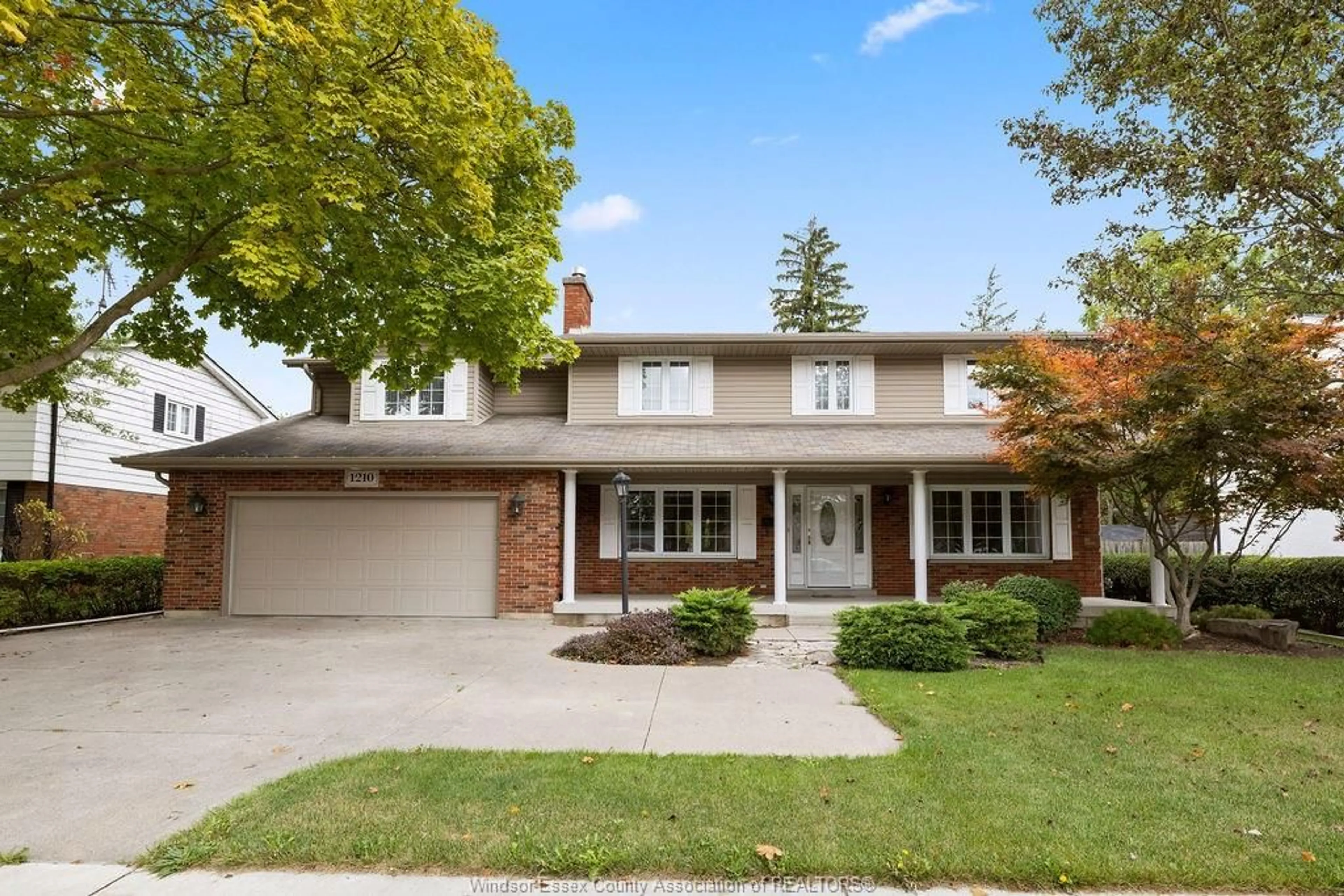 Home with brick exterior material, street for 1210 CABANA Rd, Windsor Ontario N9G 1B7