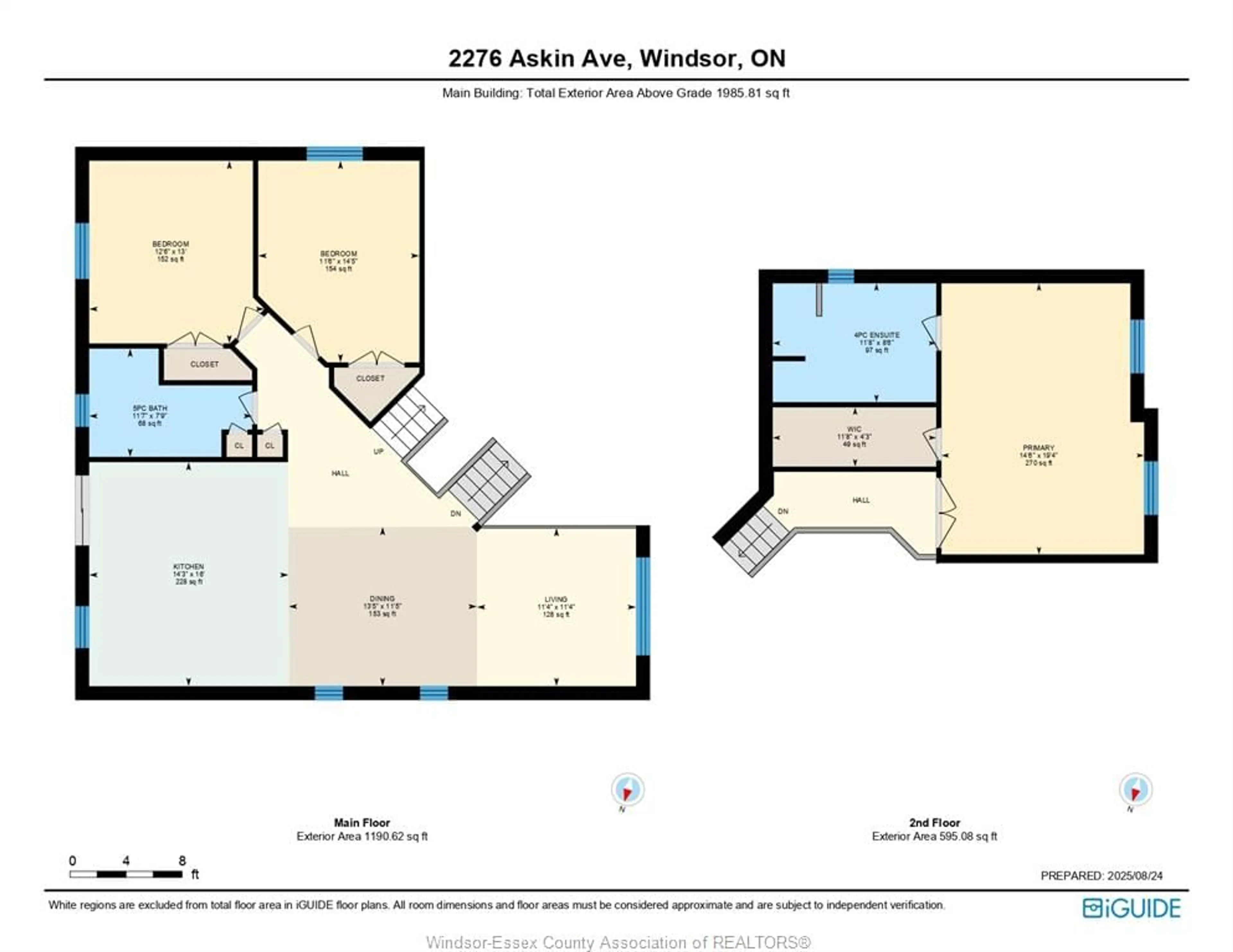Floor plan for 2276 Askin Ave., Windsor Ontario N9B 3Y4