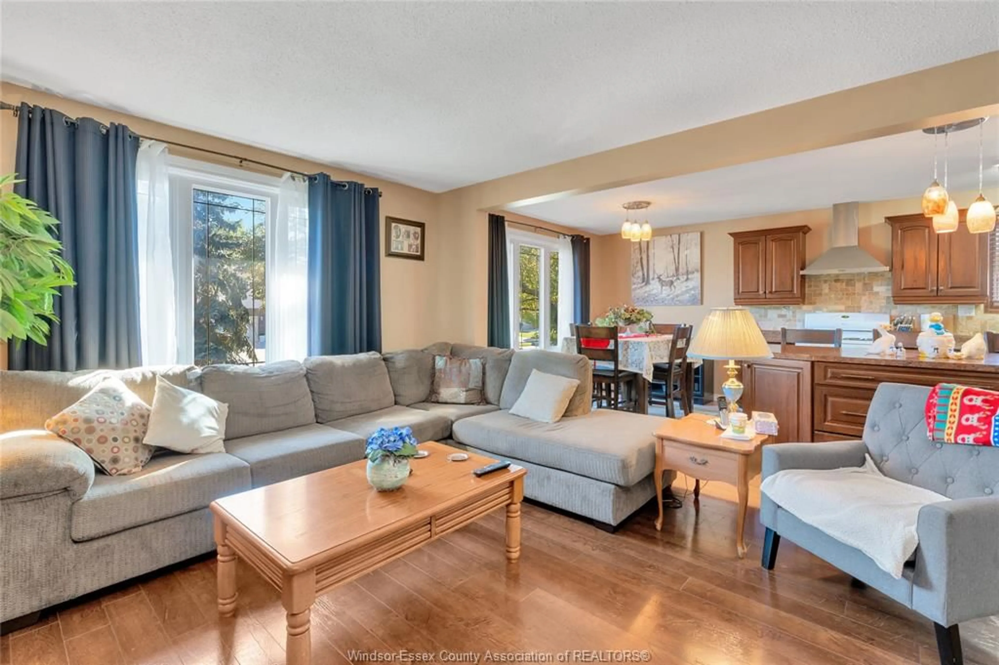 Living room with furniture, wood/laminate floor for 363 ST.LOUIS, Belle River Ontario N0R 1A0