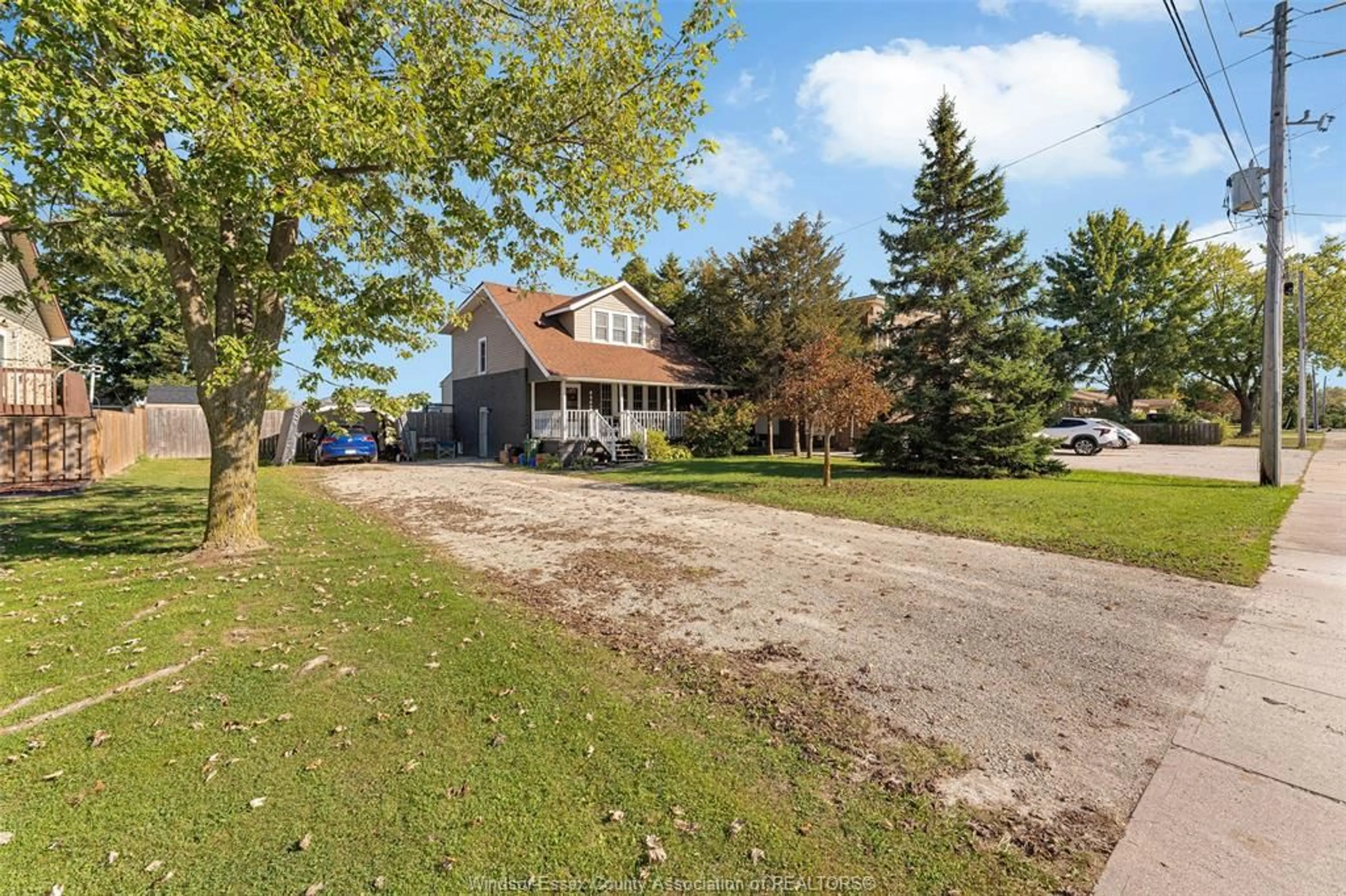 A pic from outside/outdoor area/front of a property/back of a property/a pic from drone, street for 9469 COUNTY RD 11, McGregor Ontario N0R 1J0
