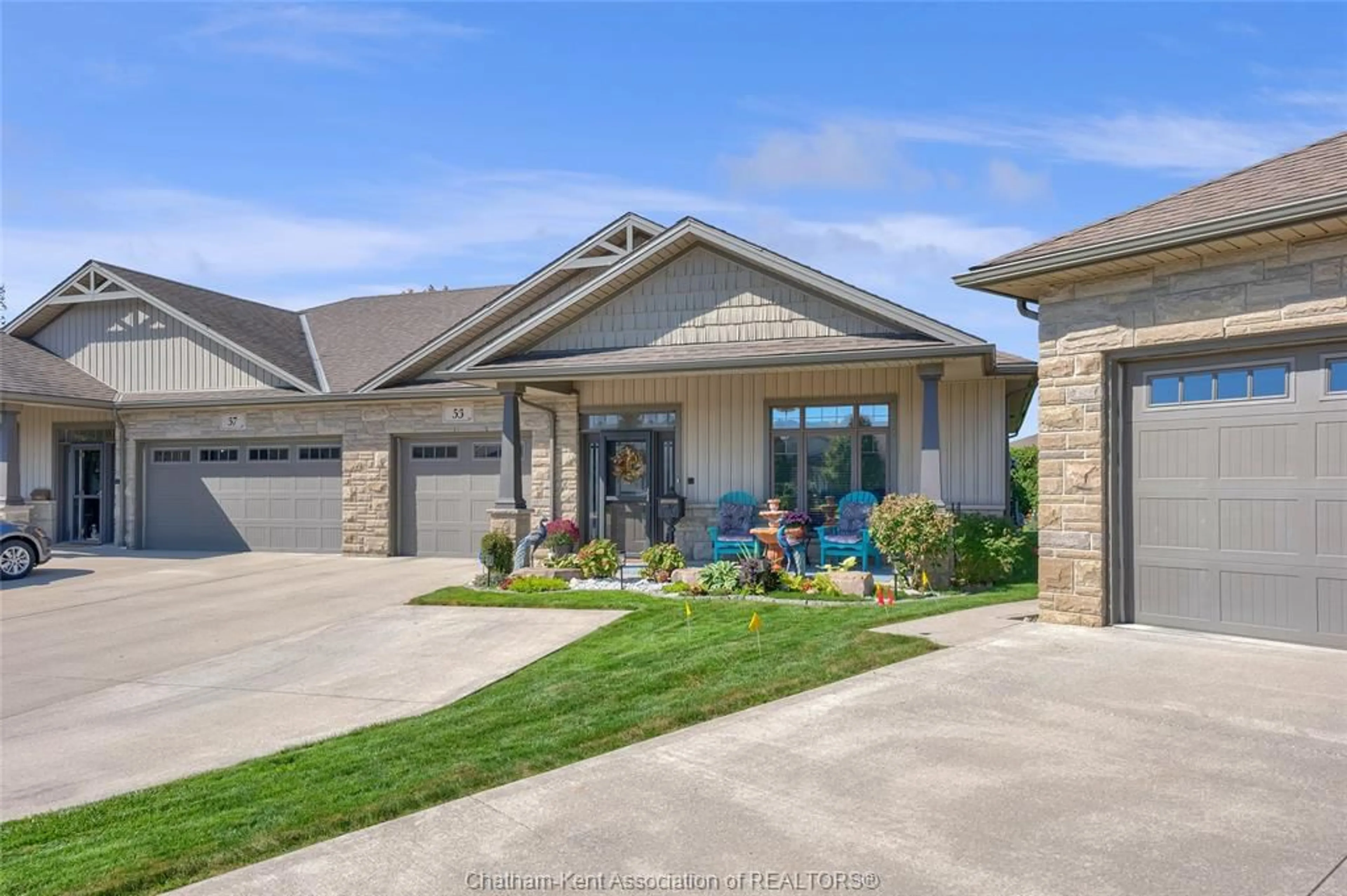 Home with brick exterior material, street for 53 Veranda Crt, Chatham Ontario N7L 0B4