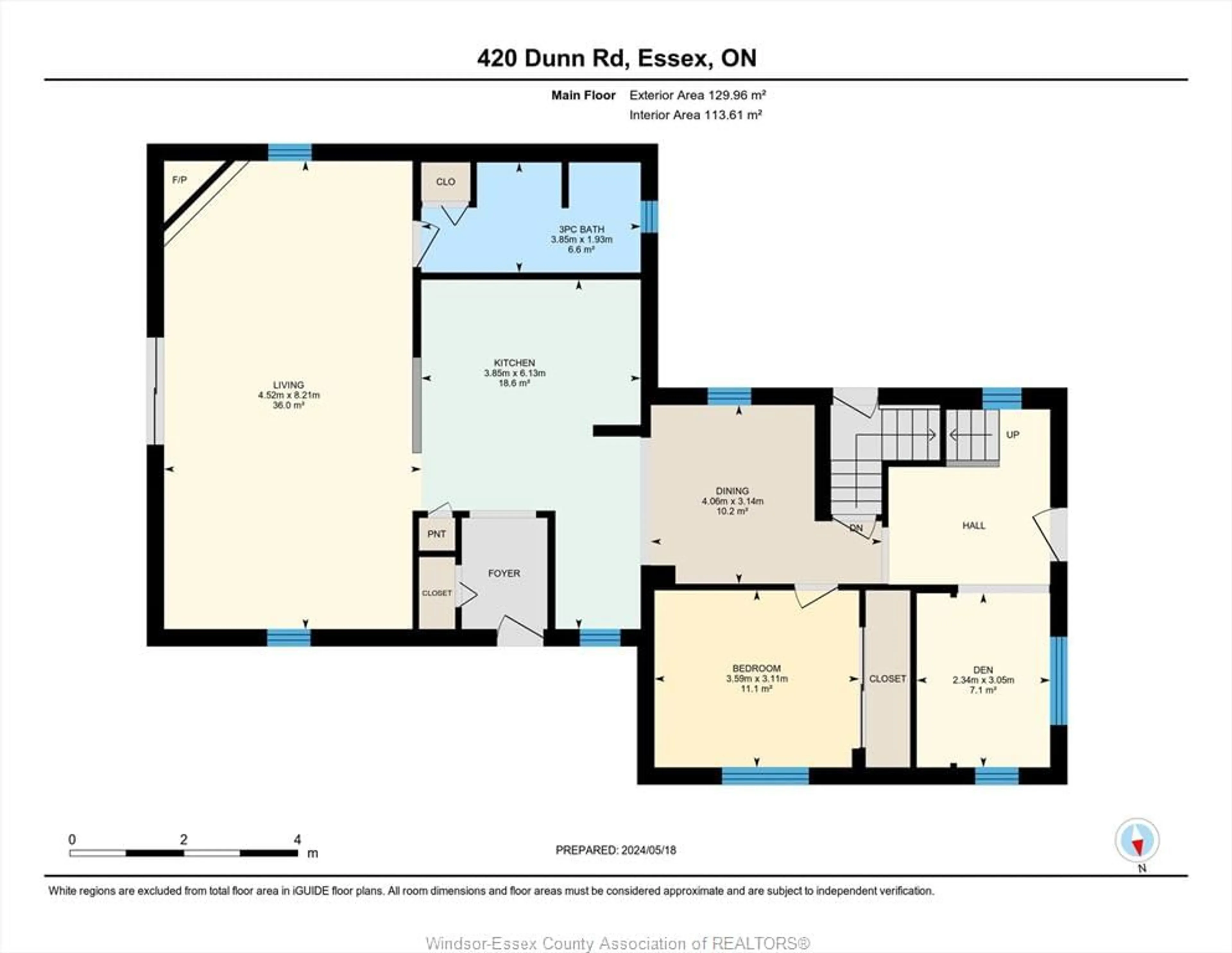 Floor plan for 420 DUNN Rd, Essex Ontario N0R 1G0