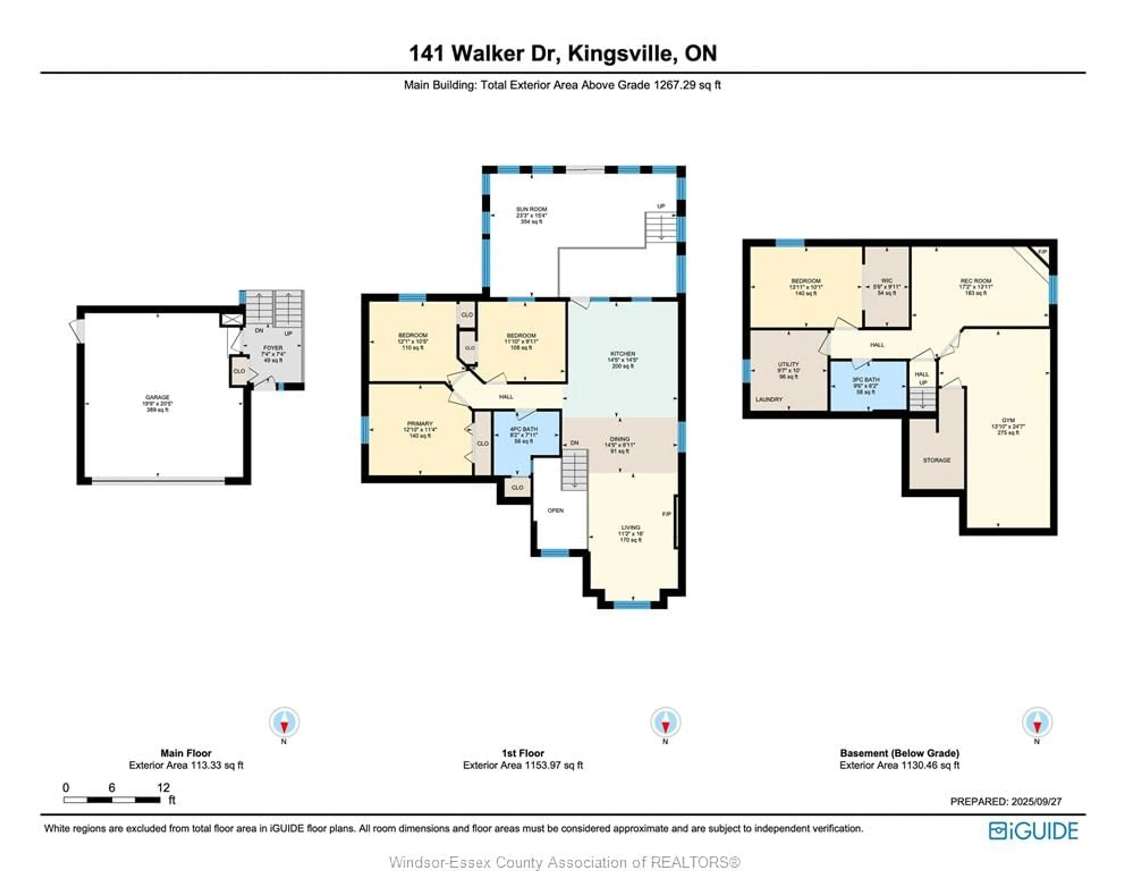 Floor plan for 141 Walker Dr, Kingsville Ontario N9Y 3Z6