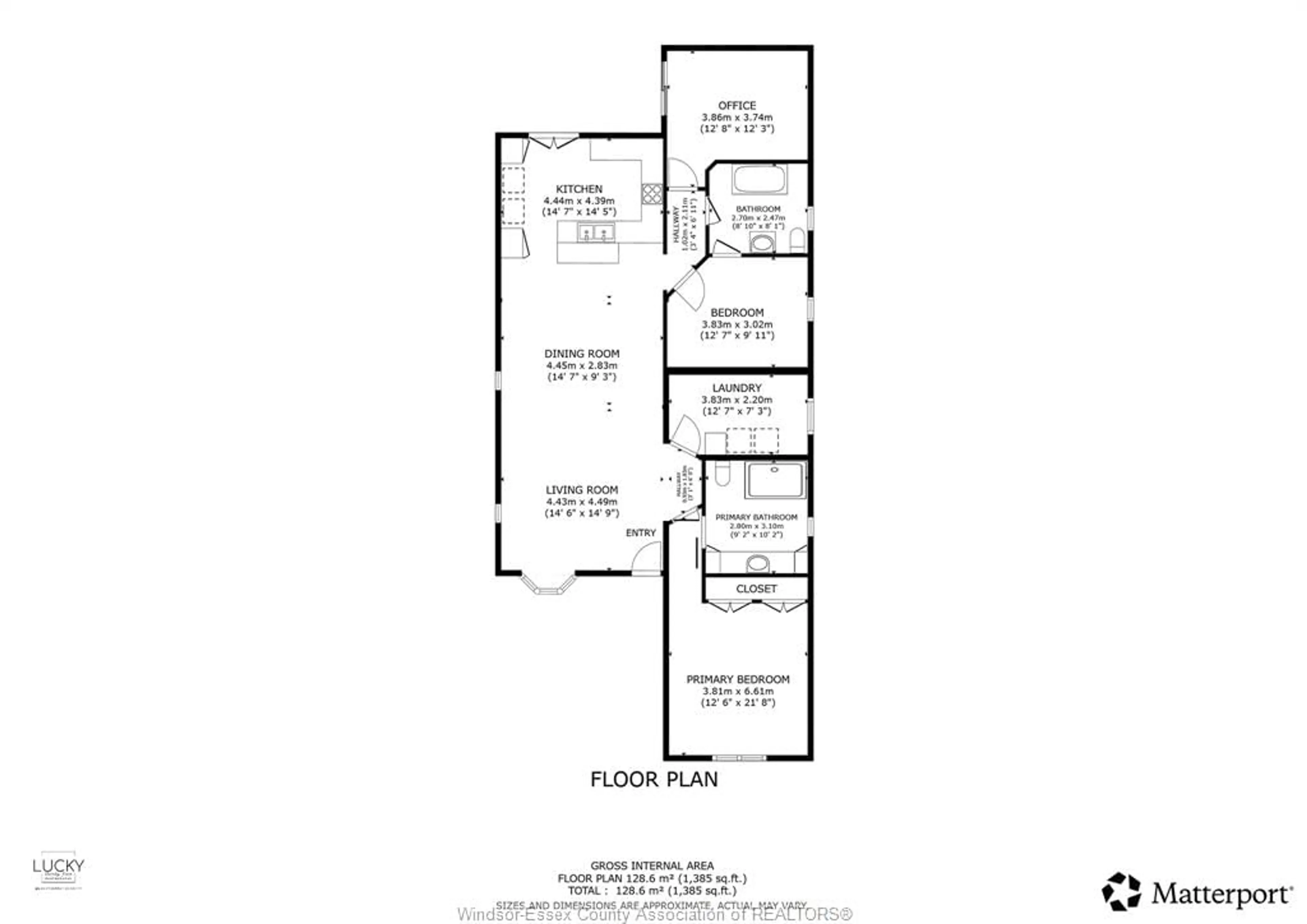 Floor plan for 66 Parkside Dr, Essex Ontario N0R 1J0