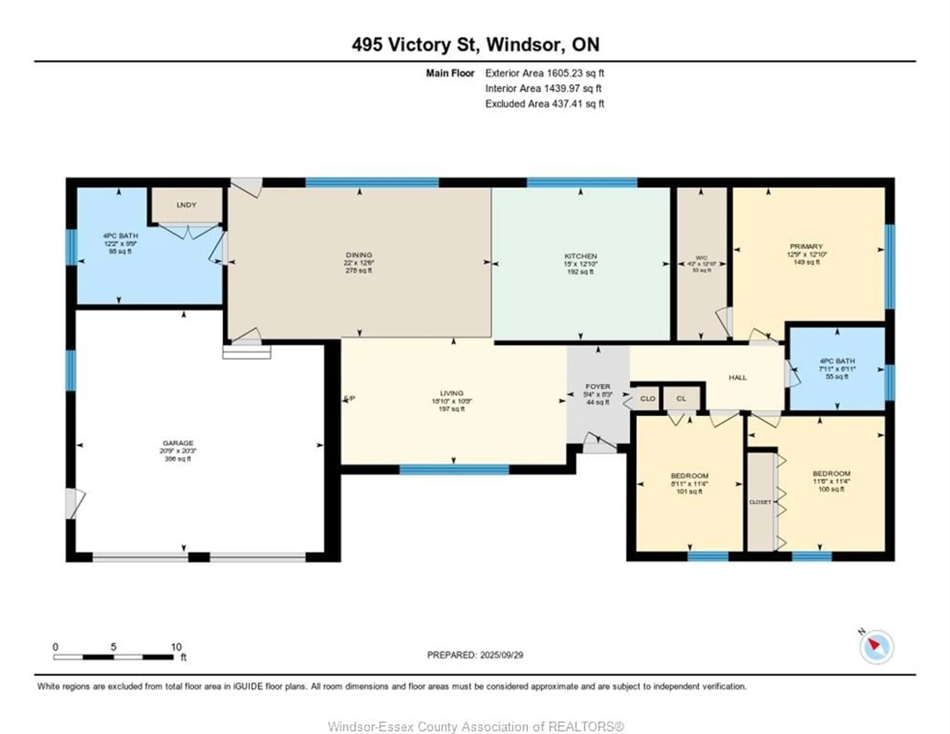 Floor plan for 495 VICTORY St, LaSalle Ontario N9J 1V8