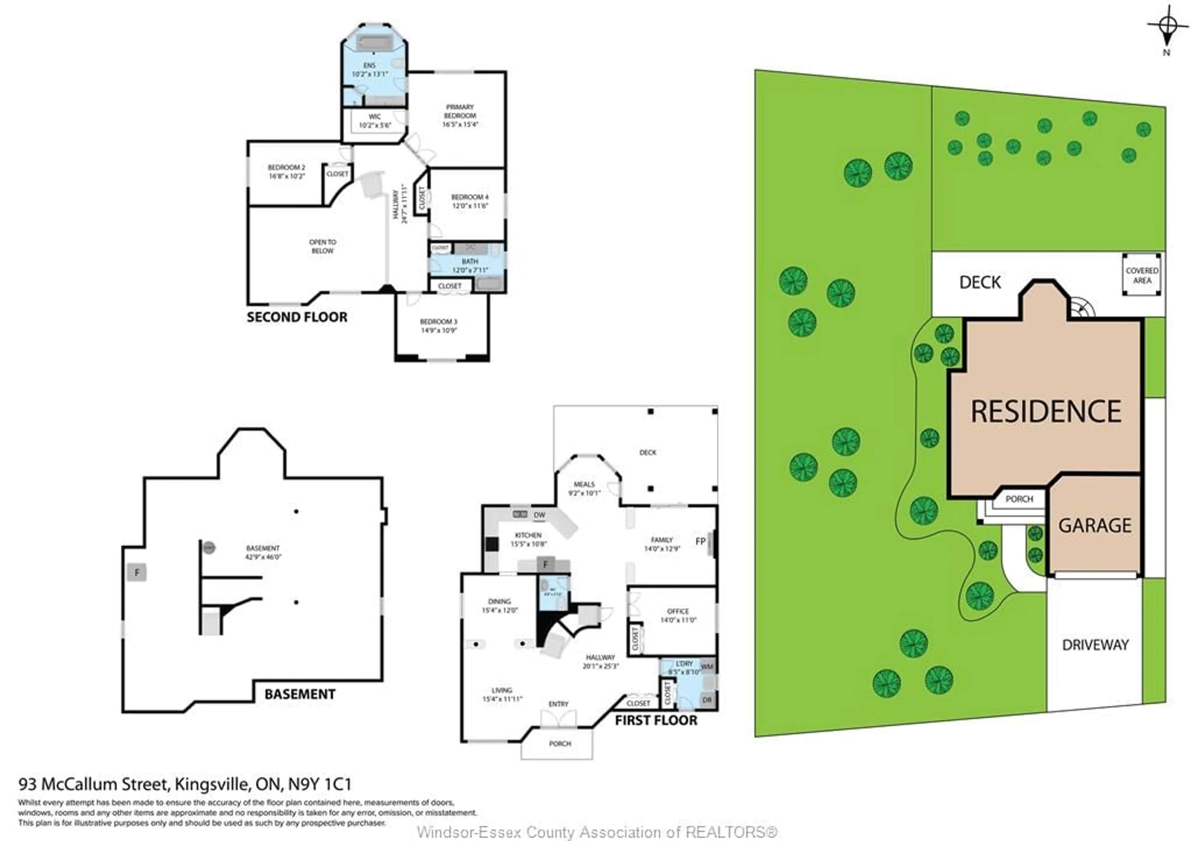 Floor plan for 93 McCallum St, Kingsville Ontario N9Y 1C1