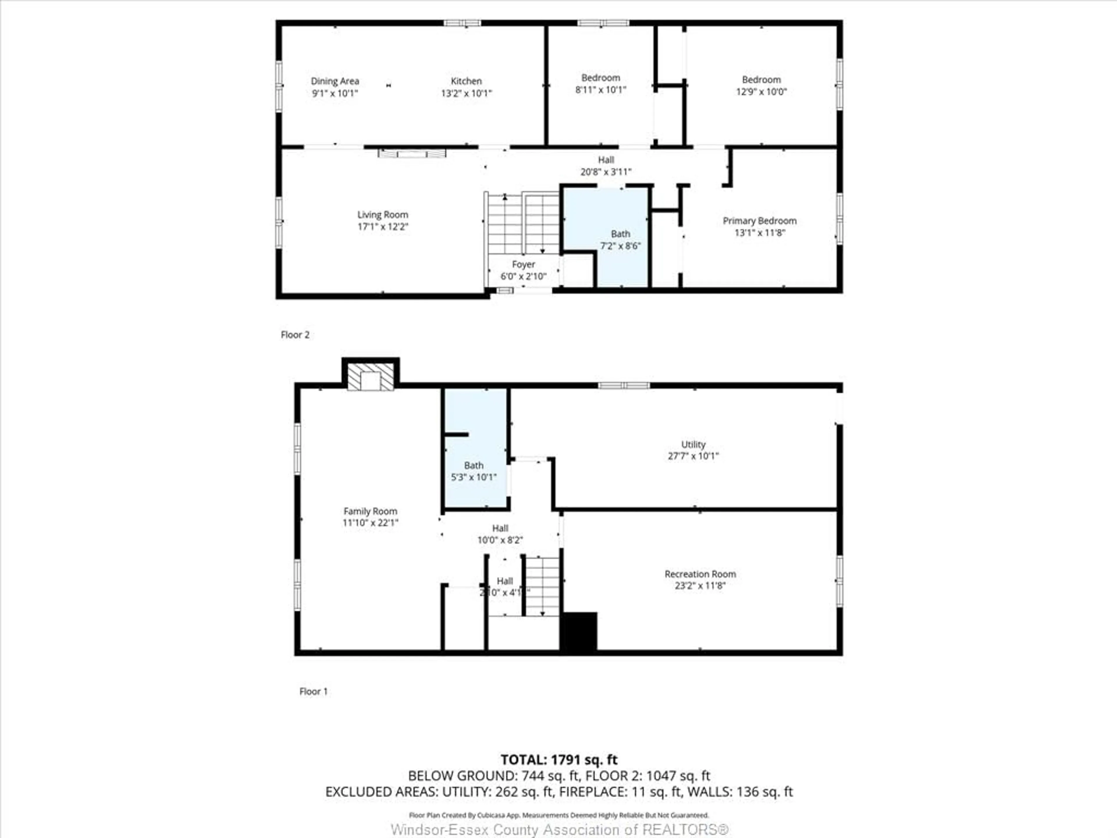 Floor plan for 145 Grant Ave, Amherstburg Ontario N9V 2R3