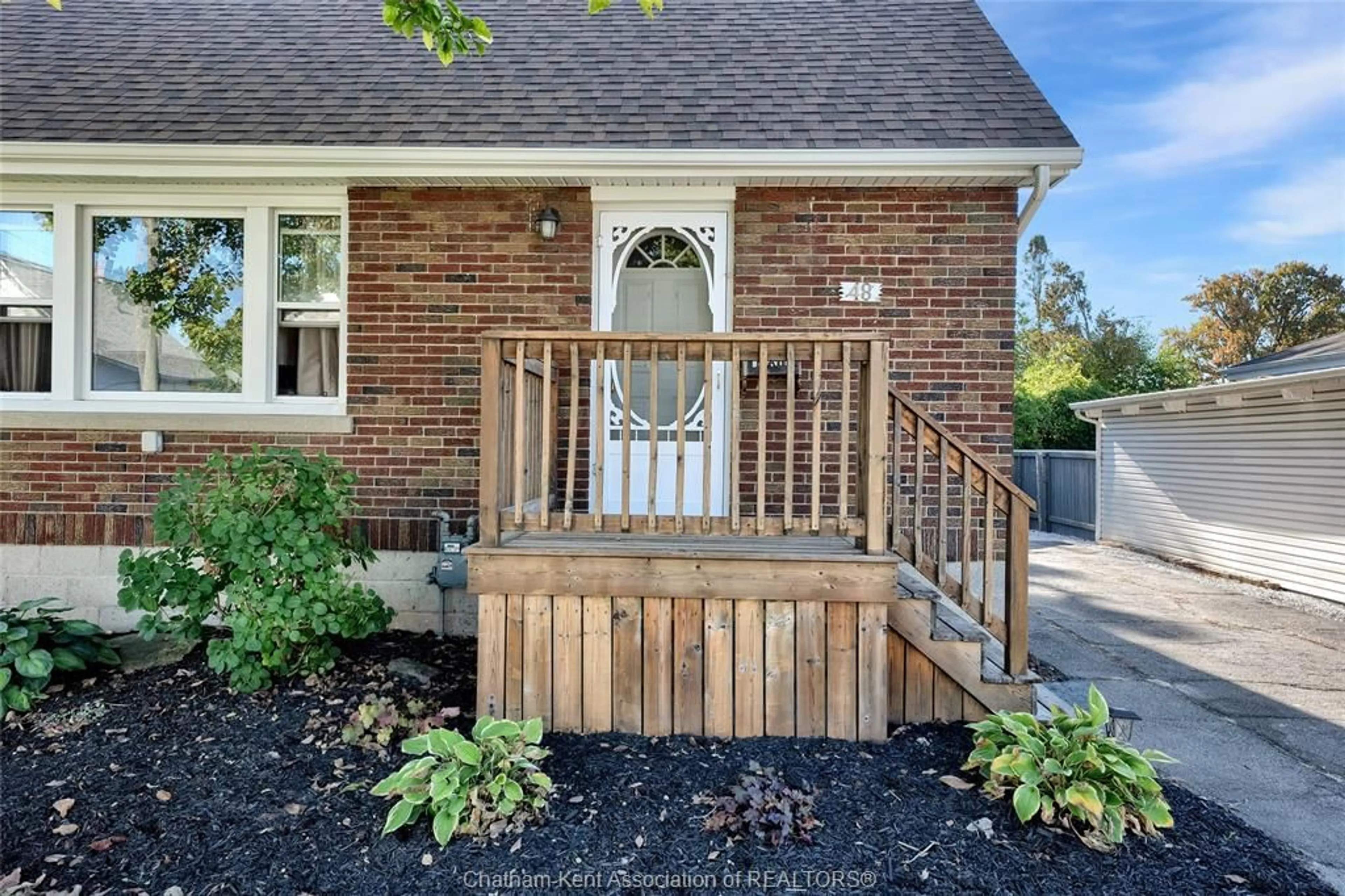 Home with brick exterior material, street for 48 Cornhill St, Chatham Ontario N7L 1M7