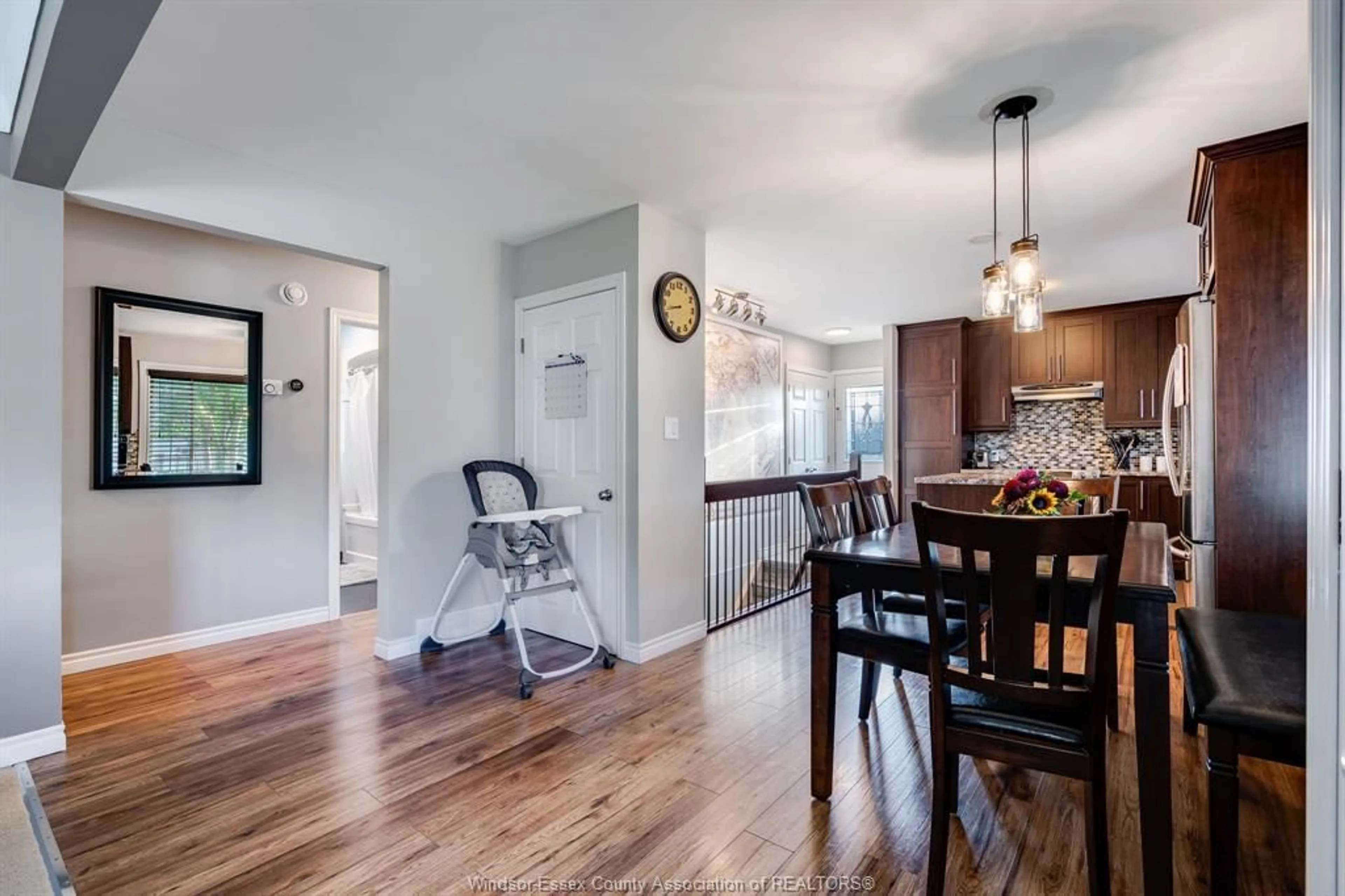 Open concept kitchen, wood/laminate floor for 1660 Fairlea, Ruthven Ontario N0P 2G0