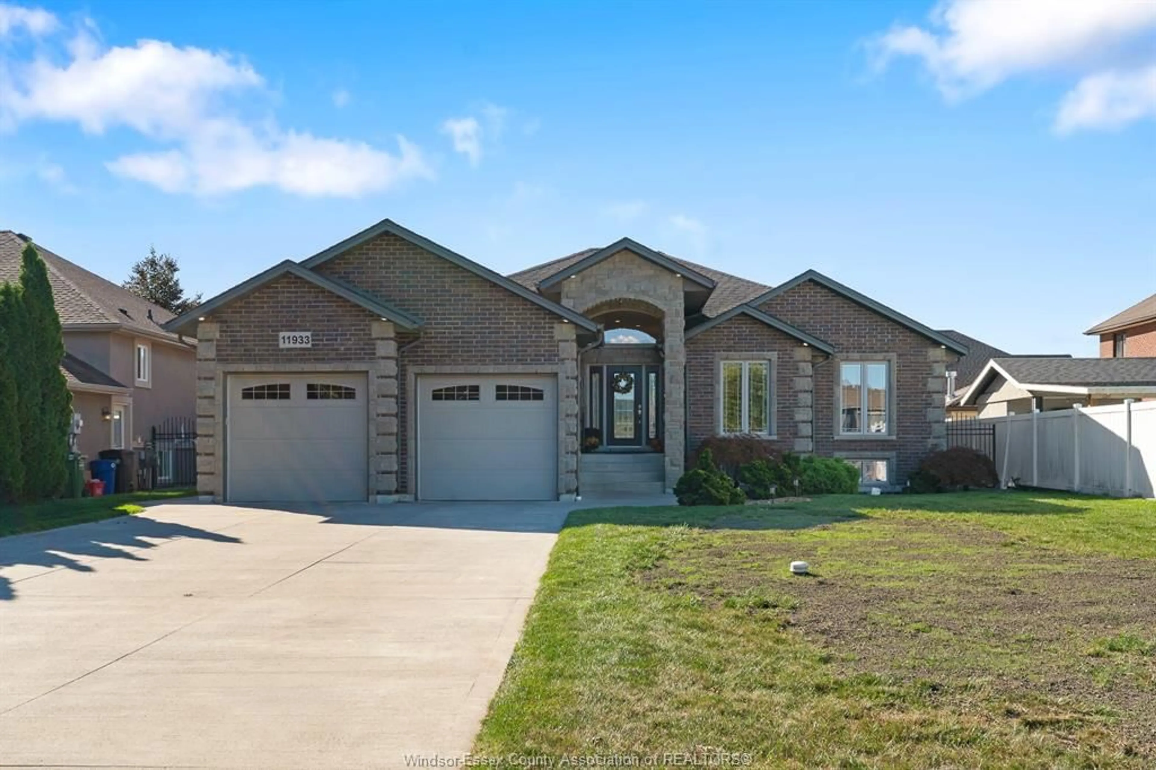 Home with brick exterior material, street for 11933 Maisonneuve St, Tecumseh Ontario N9N 1R2