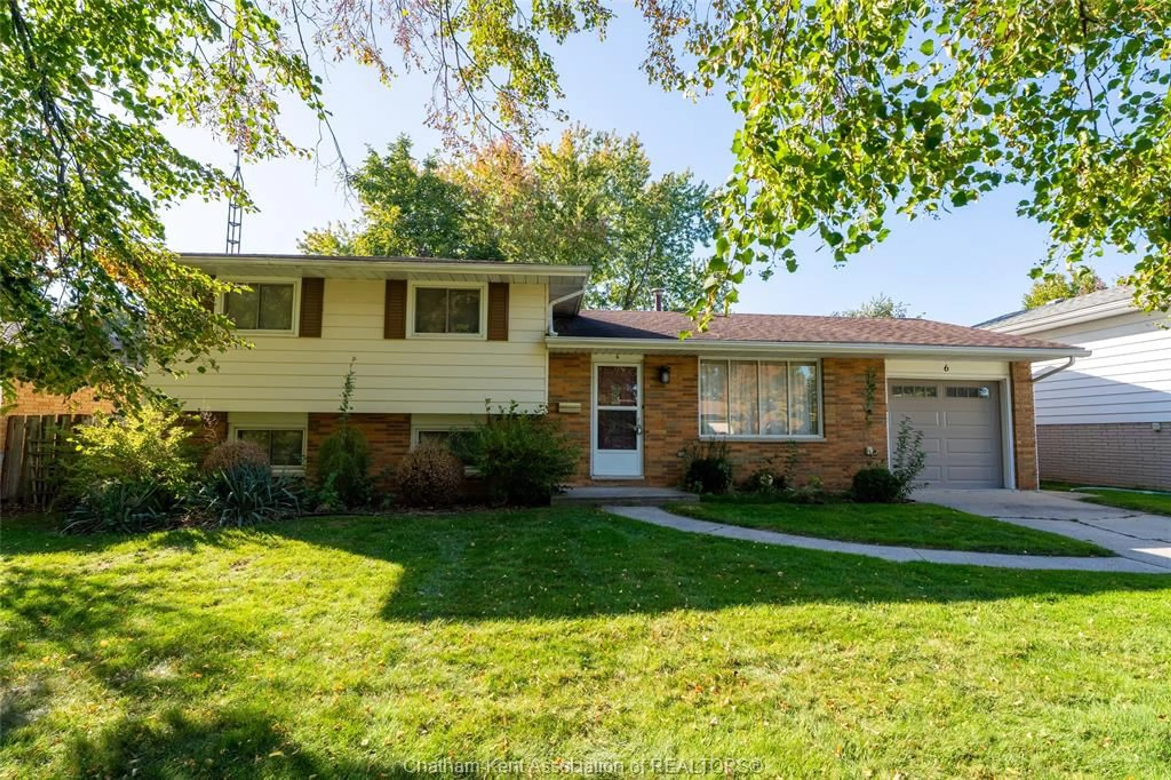 Home with brick exterior material, street for 6 Cardinal Cres, Chatham Ontario N7L 3V3