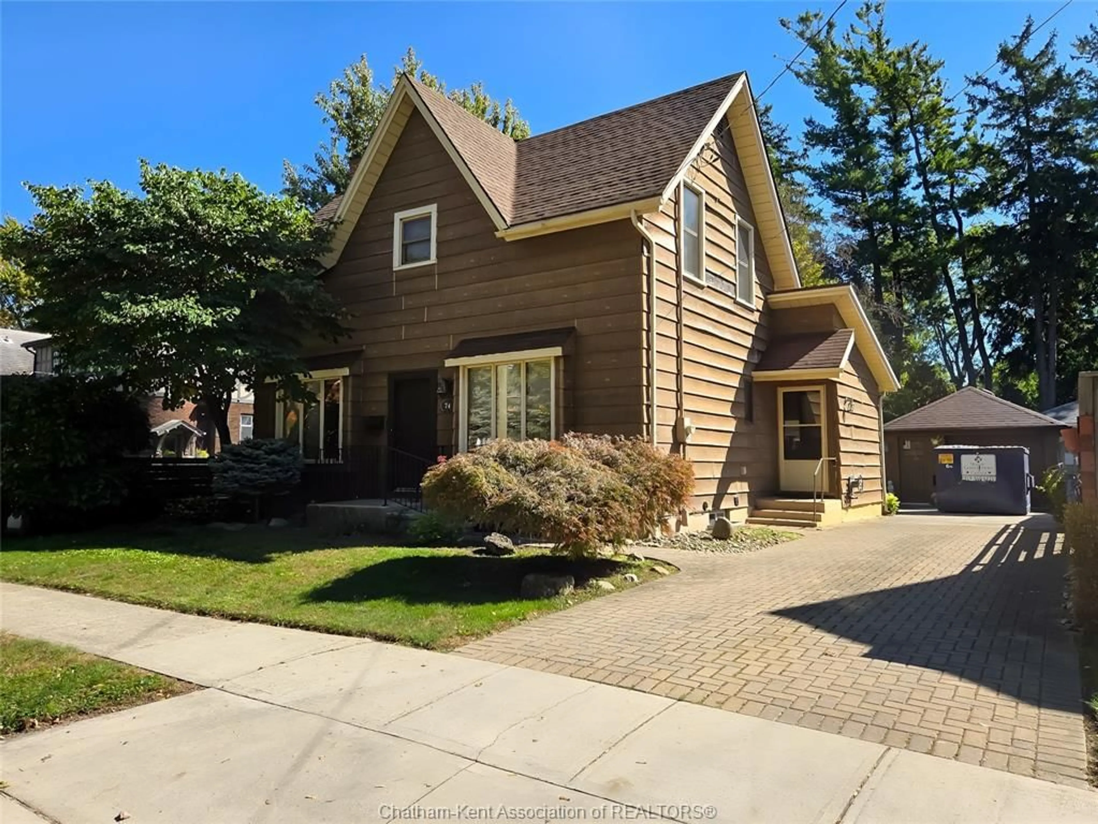 Home with brick exterior material, street for 74 Amelia St, Chatham Ontario N7L 2B8