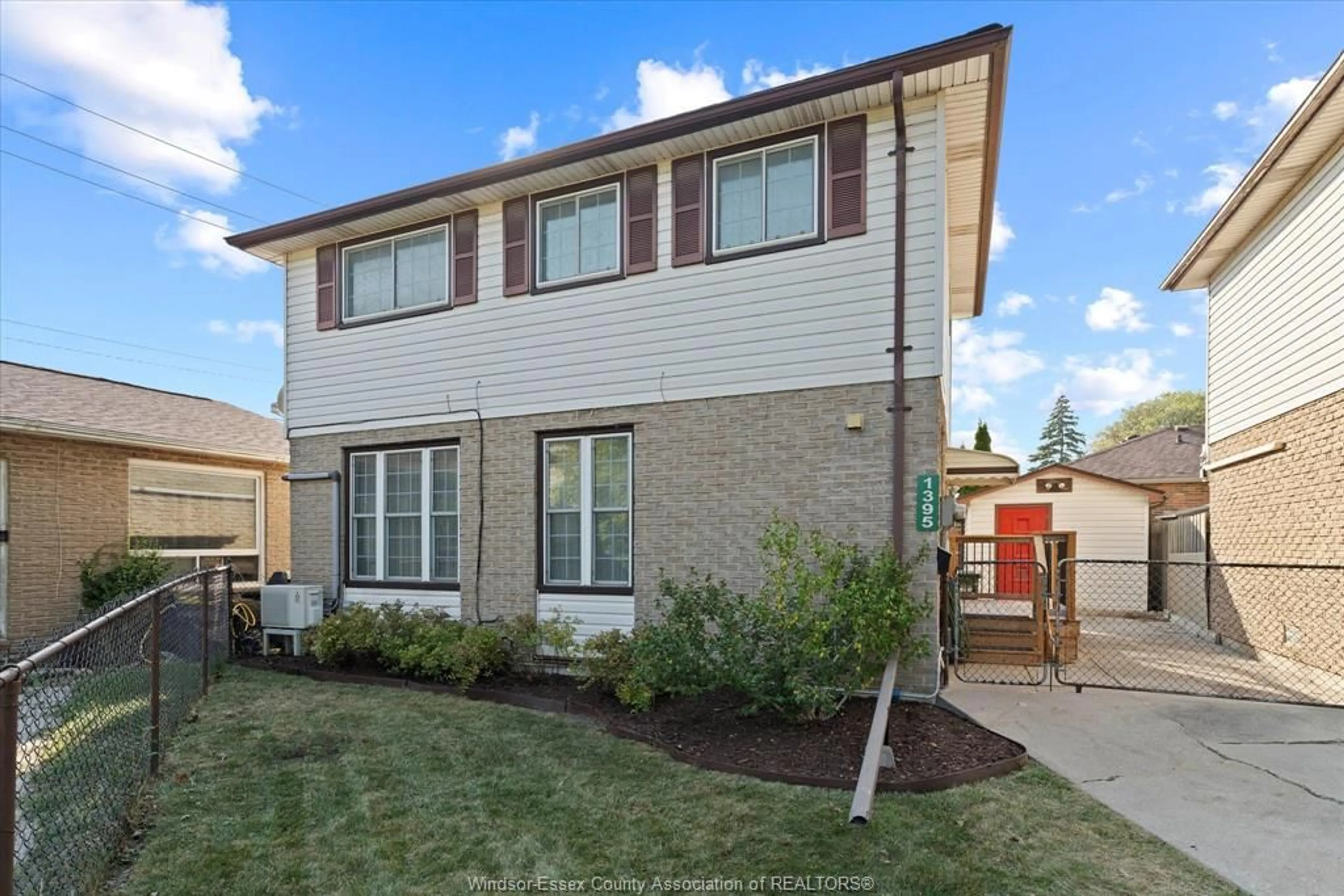 Home with brick exterior material, street for 1395 BAYSWATER Cres, Windsor Ontario N8S 4K4