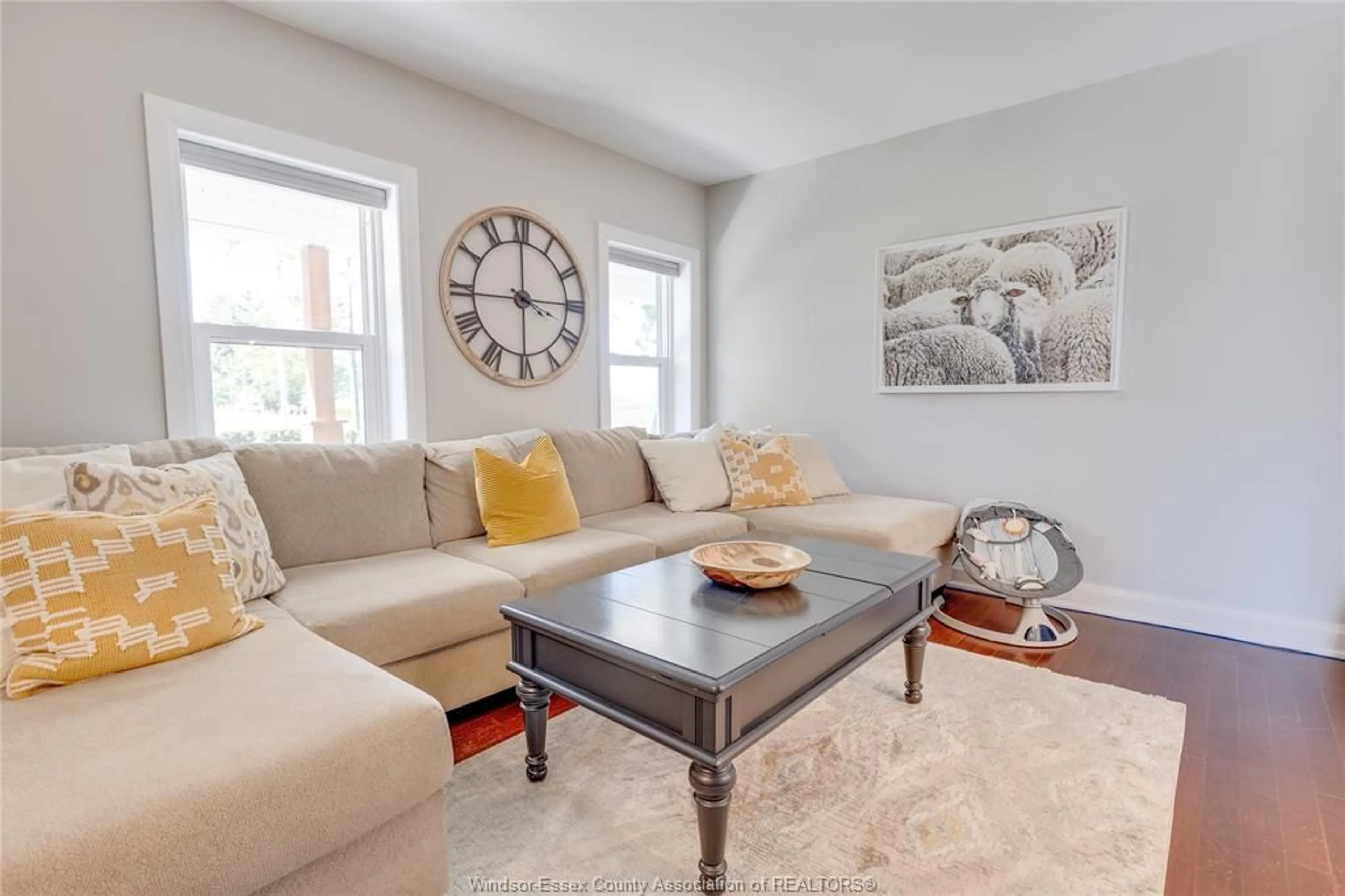 Living room with furniture, unknown for 911 Mersea Rd 7, Mersea Ontario N8H 3V8