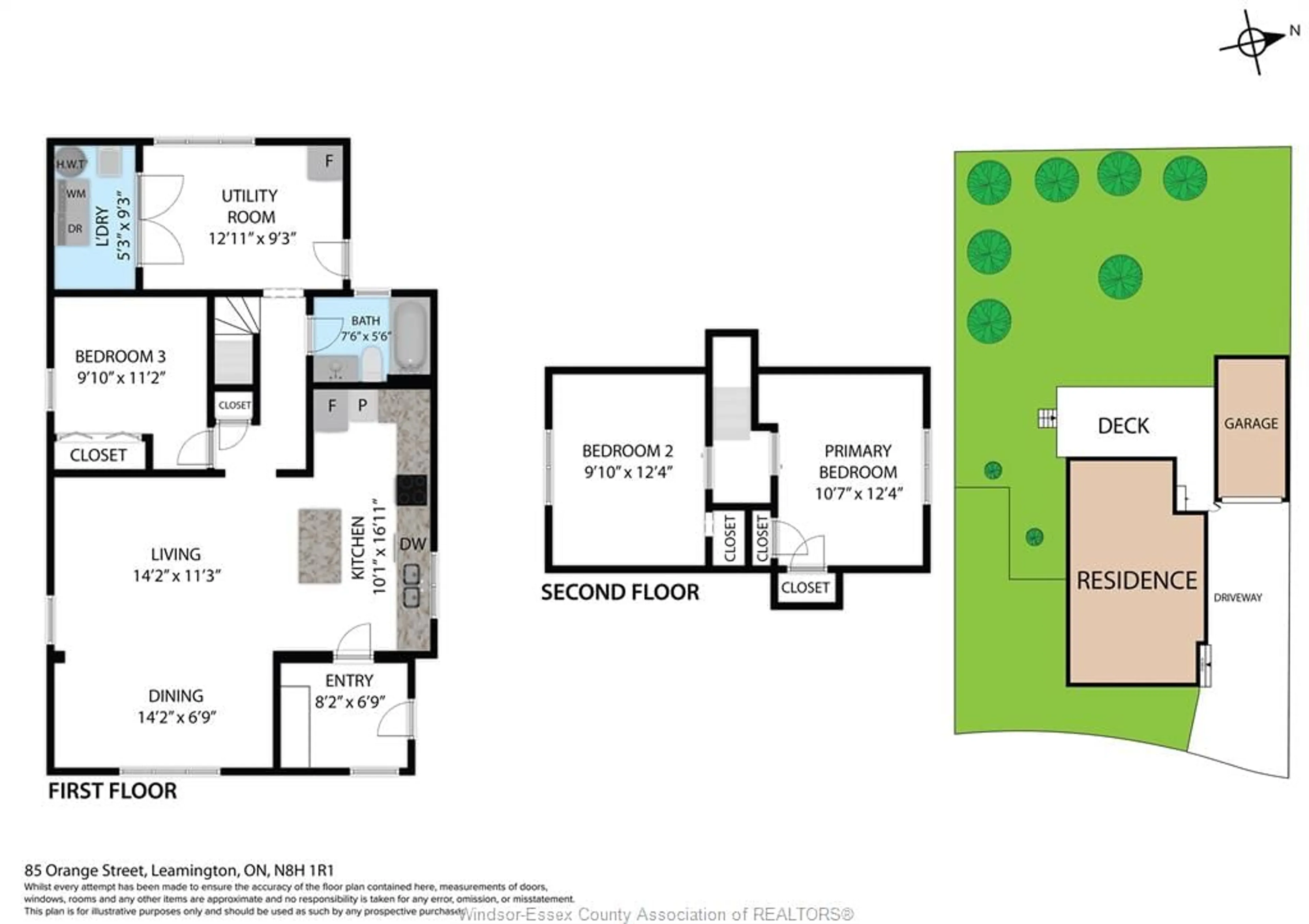 Floor plan for 85 Orange St, Leamington Ontario N8H 1R1