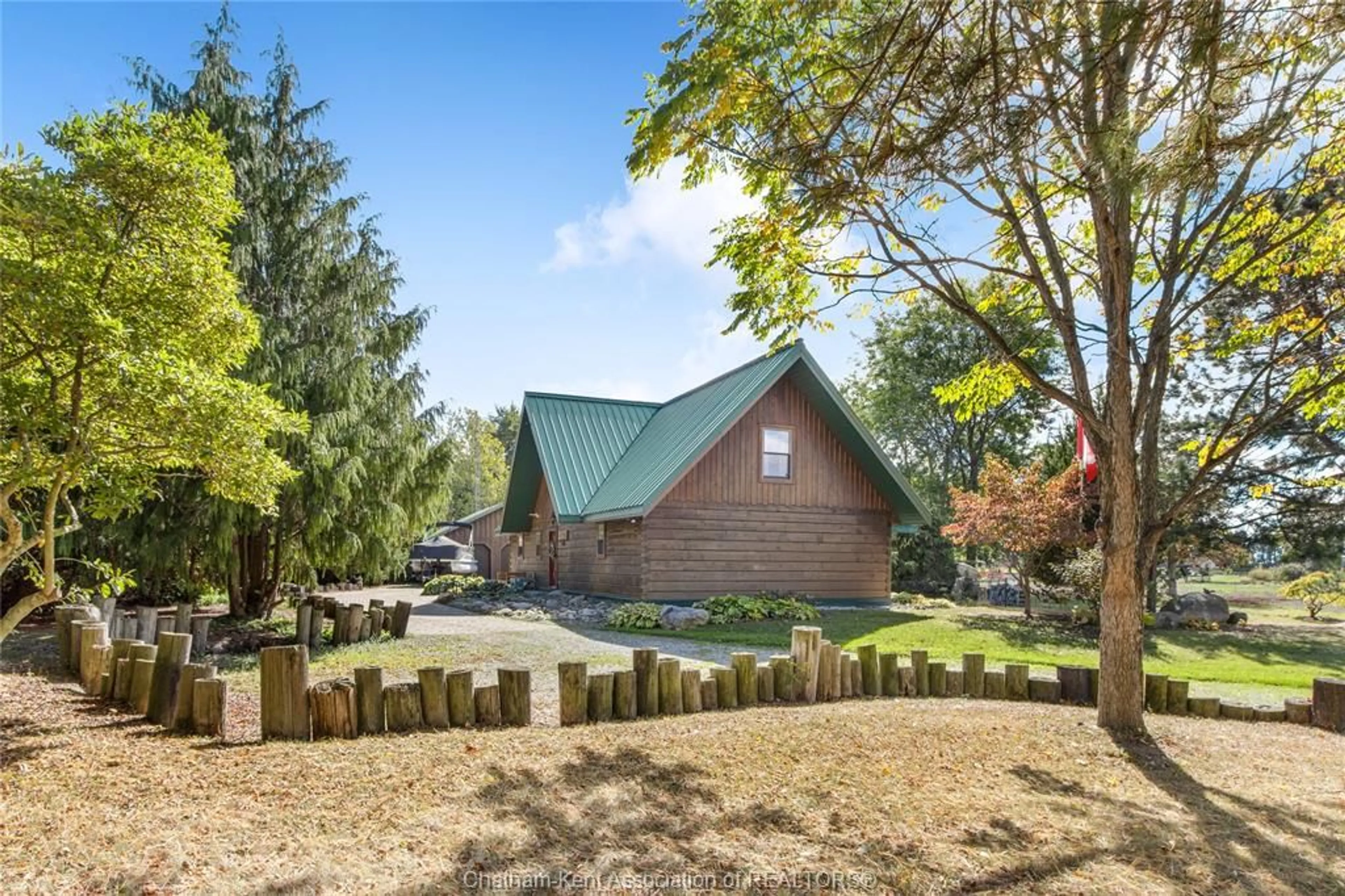 A pic from outside/outdoor area/front of a property/back of a property/a pic from drone, mountain view for 11280 RONDEAU ESTATES Line, Morpeth Ontario N0P 1X0