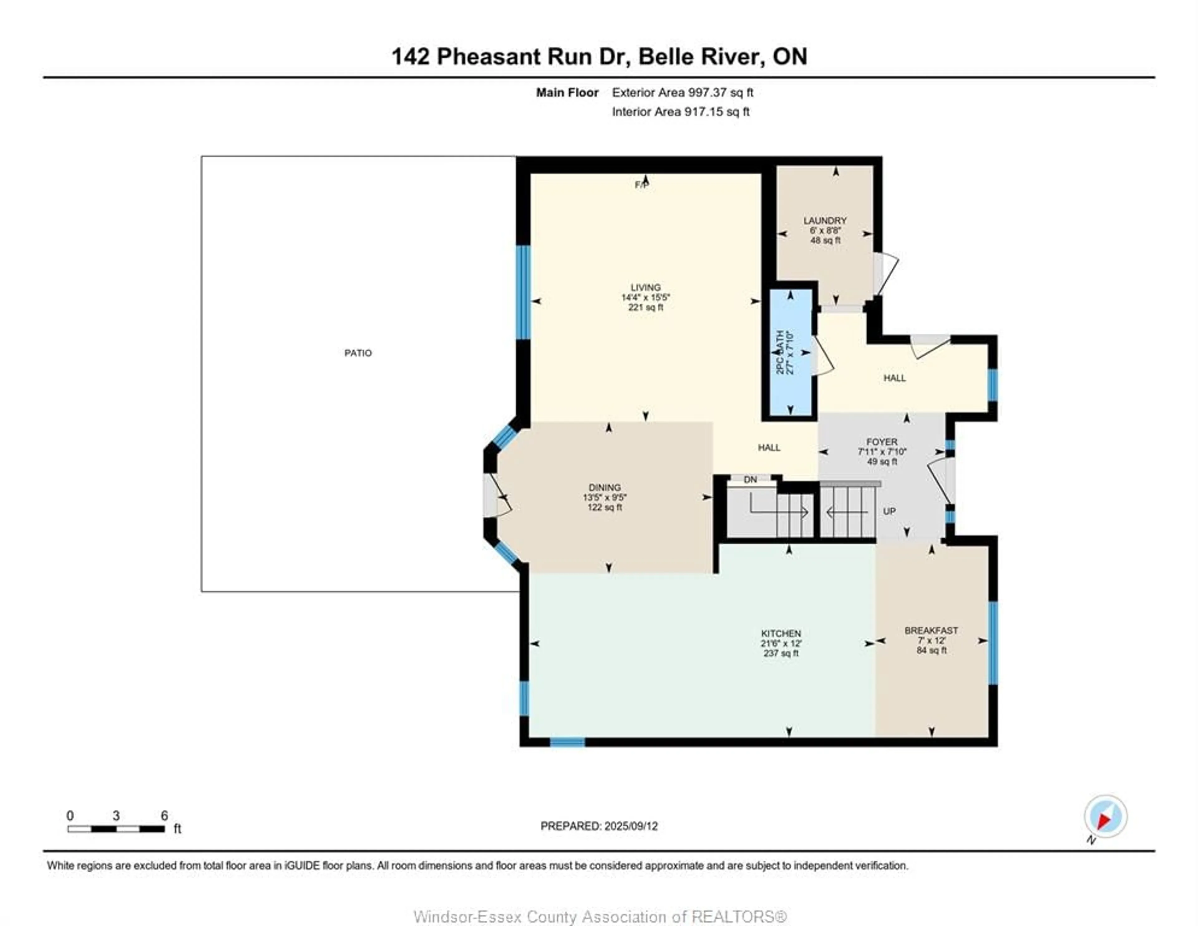 Floor plan for 142 PHEASANT RUN Dr, Lakeshore Ontario N0R 1A0