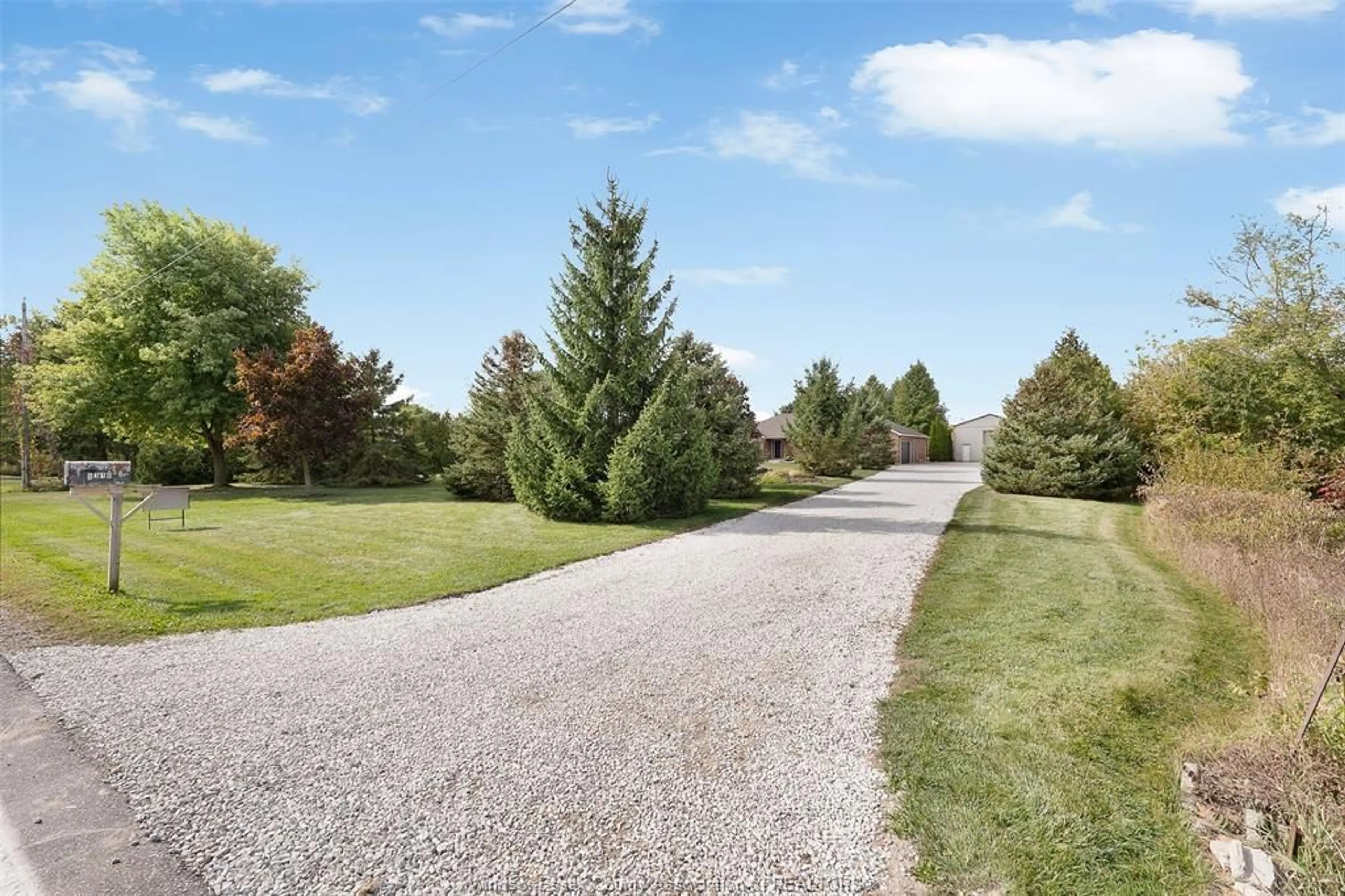 A pic from outside/outdoor area/front of a property/back of a property/a pic from drone, forest/trees view for 5310 CONCESSION 5 N, Amherstburg Ontario N9V 0C8