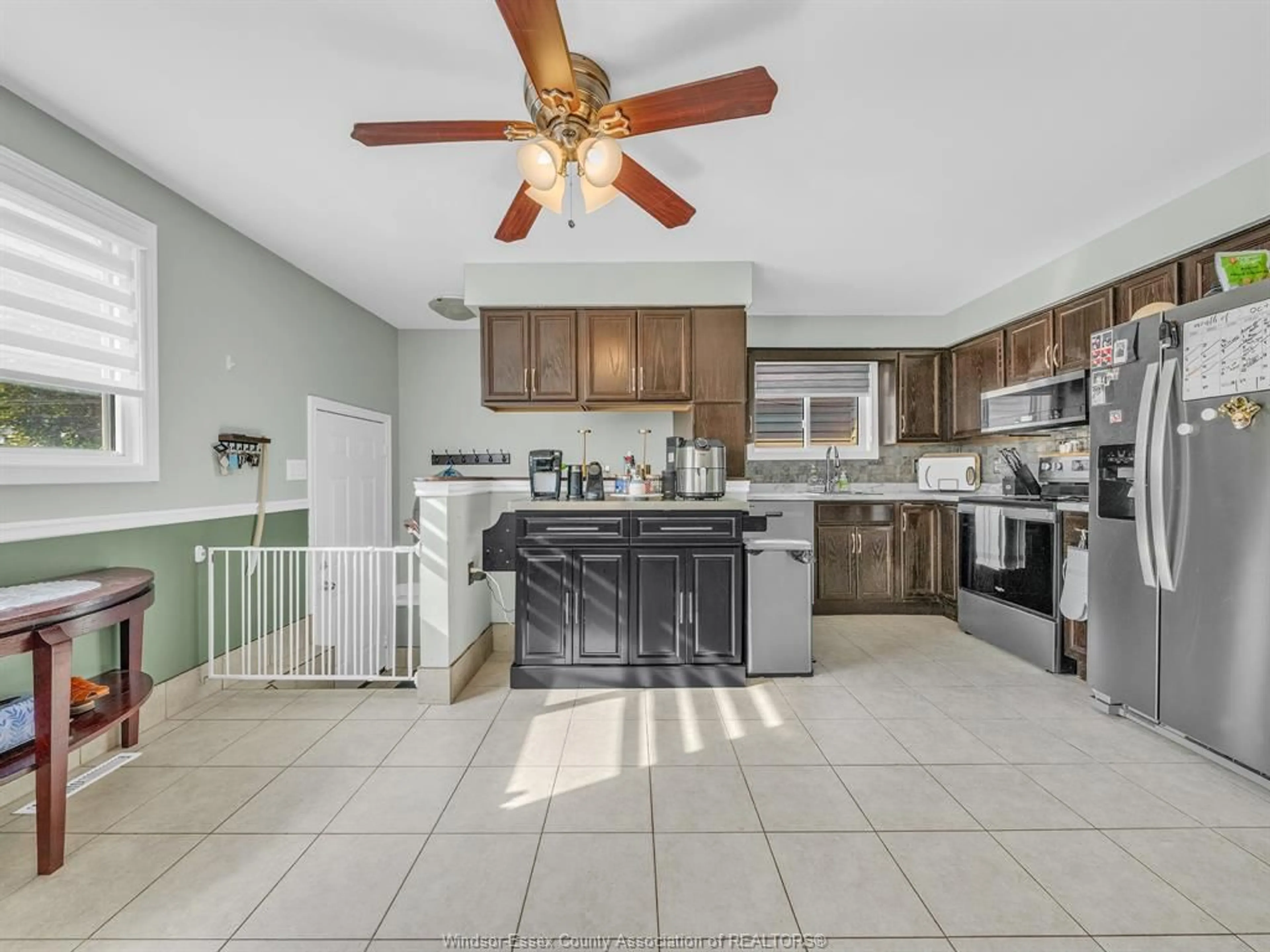 Open concept kitchen, ceramic/tile floor for 1649 Hall ..., Windsor Ontario N9X 4S2