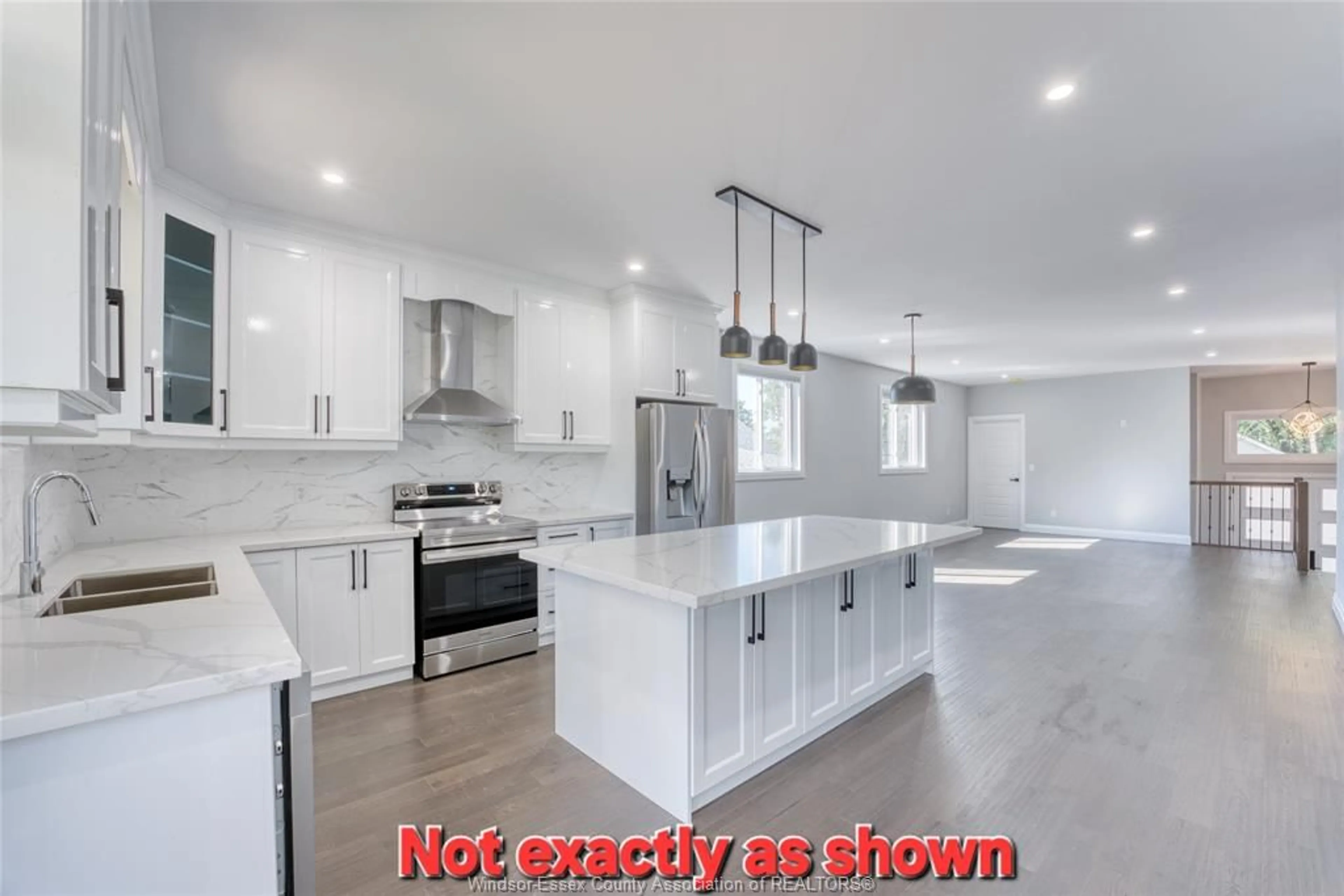 Open concept kitchen, floor is not visible for 1740 BUCKINGHAM Dr, Windsor Ontario N8T 2A6