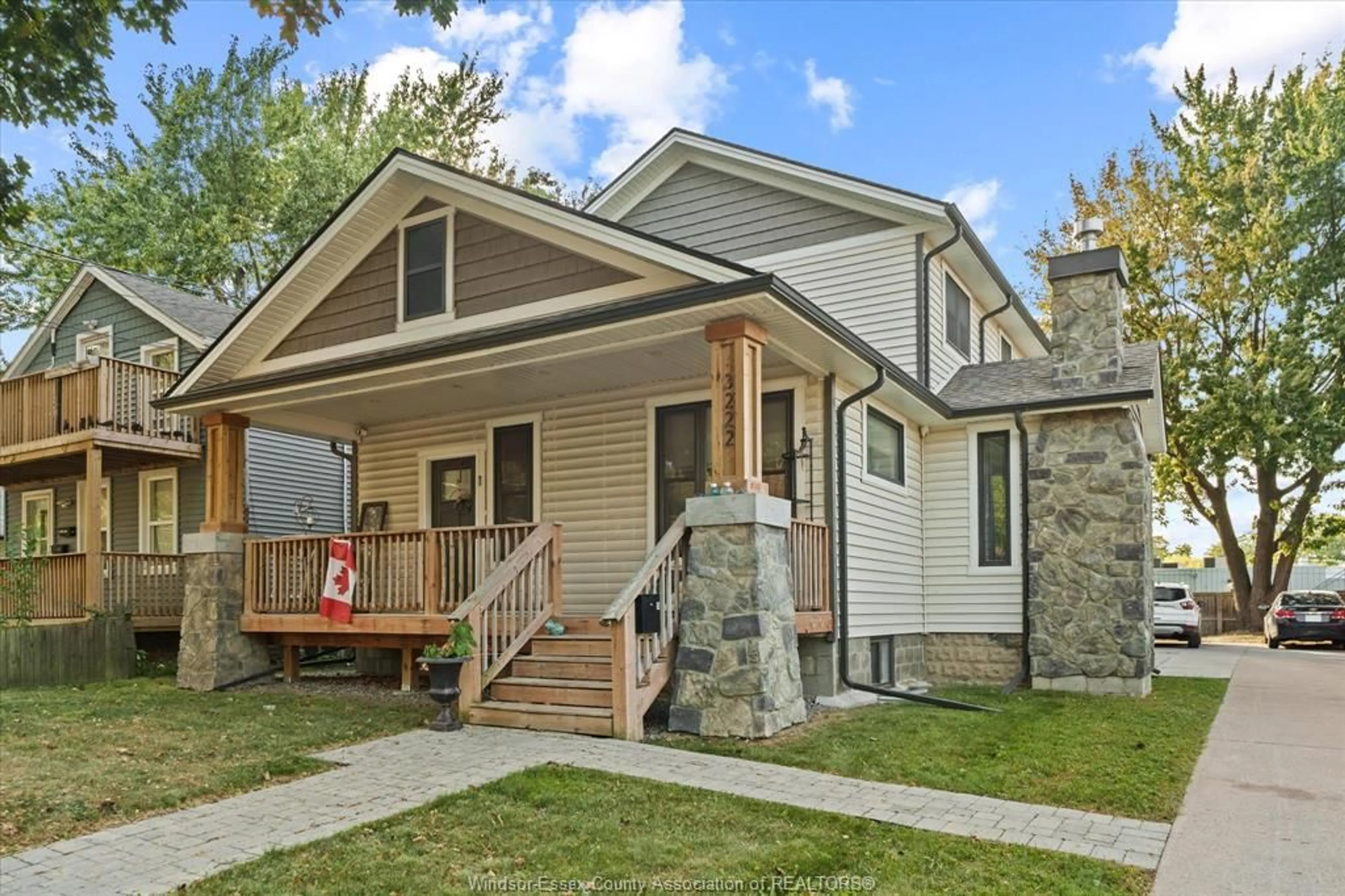 Home with vinyl exterior material, street for 3222 PETER St, Windsor Ontario N9C 1H5