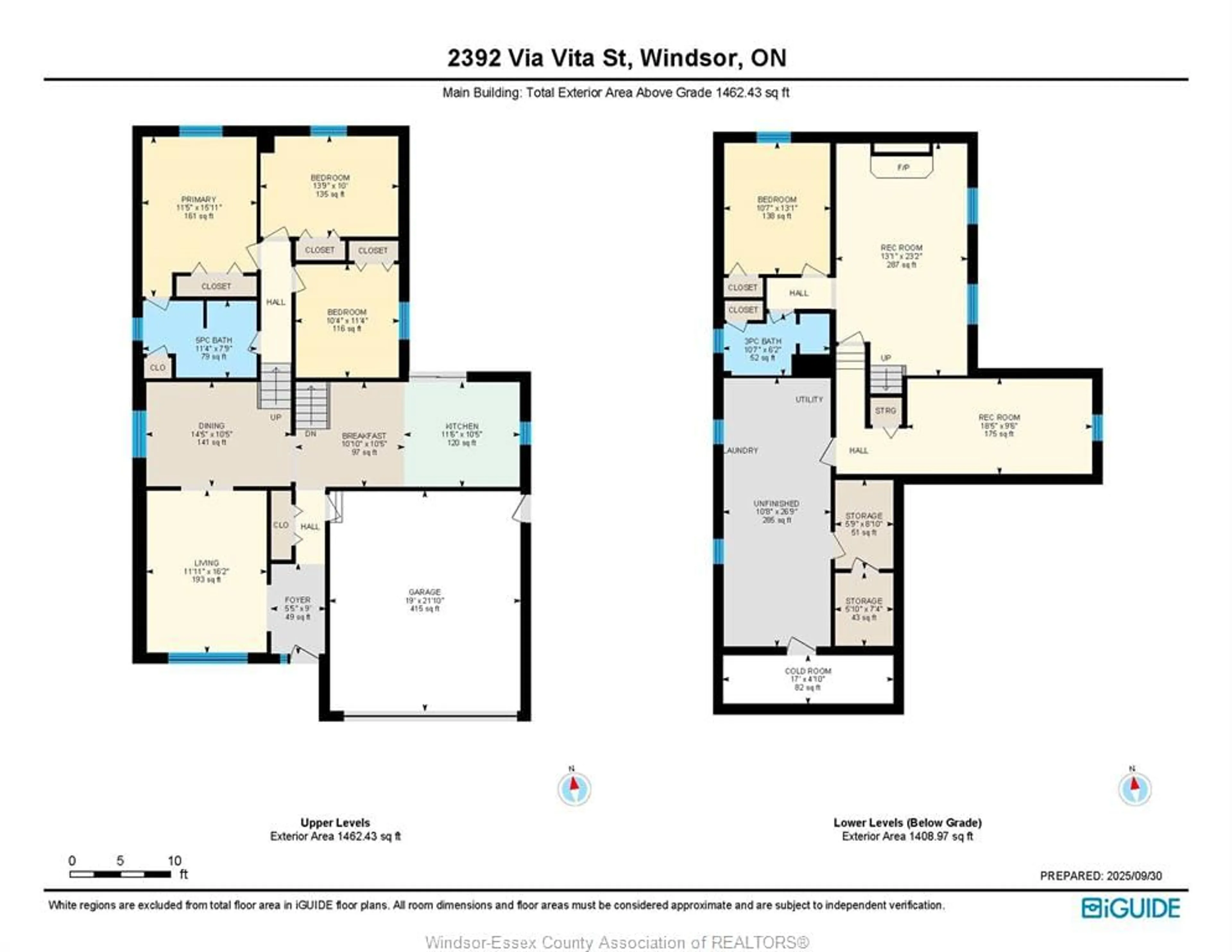 Floor plan for 2392 VIA VITA St, Windsor Ontario N9E 4C4