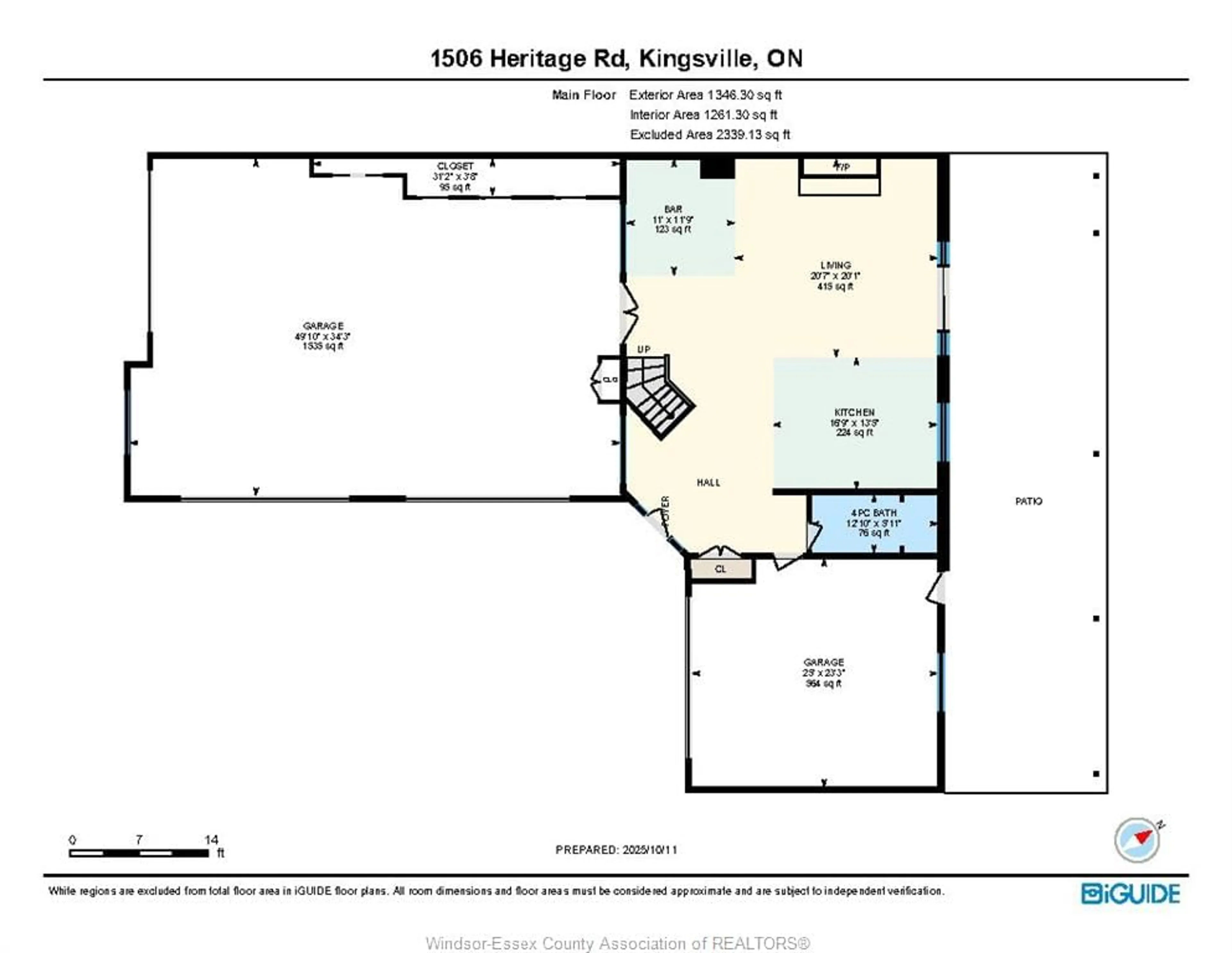 Floor plan for 1506 HERITAGE Rd, Kingsville Ontario N9Y 3X2