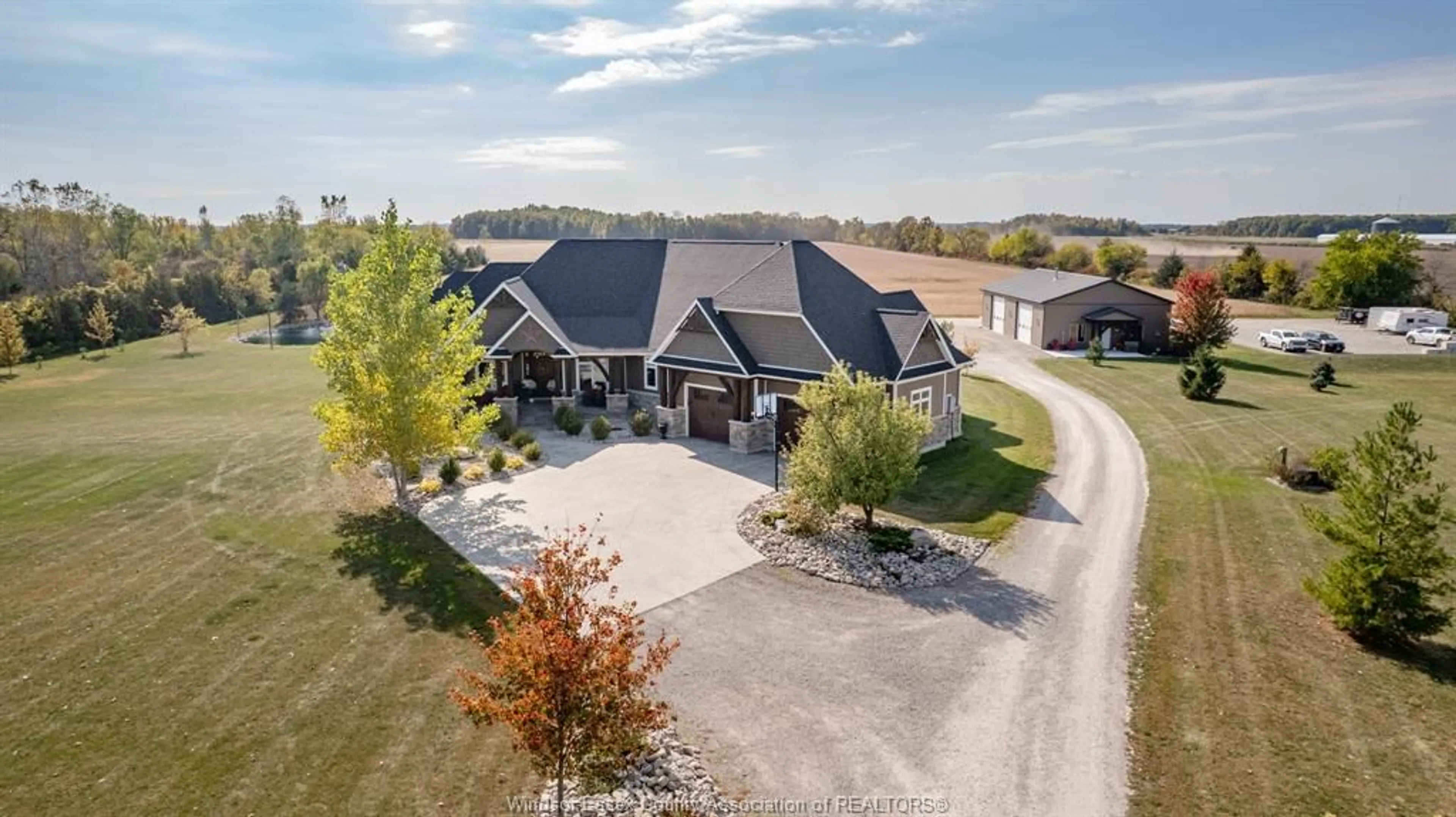 A pic from outside/outdoor area/front of a property/back of a property/a pic from drone, unknown for 339 COUNTY RD 34, Kingsville Ontario N8M 2X5