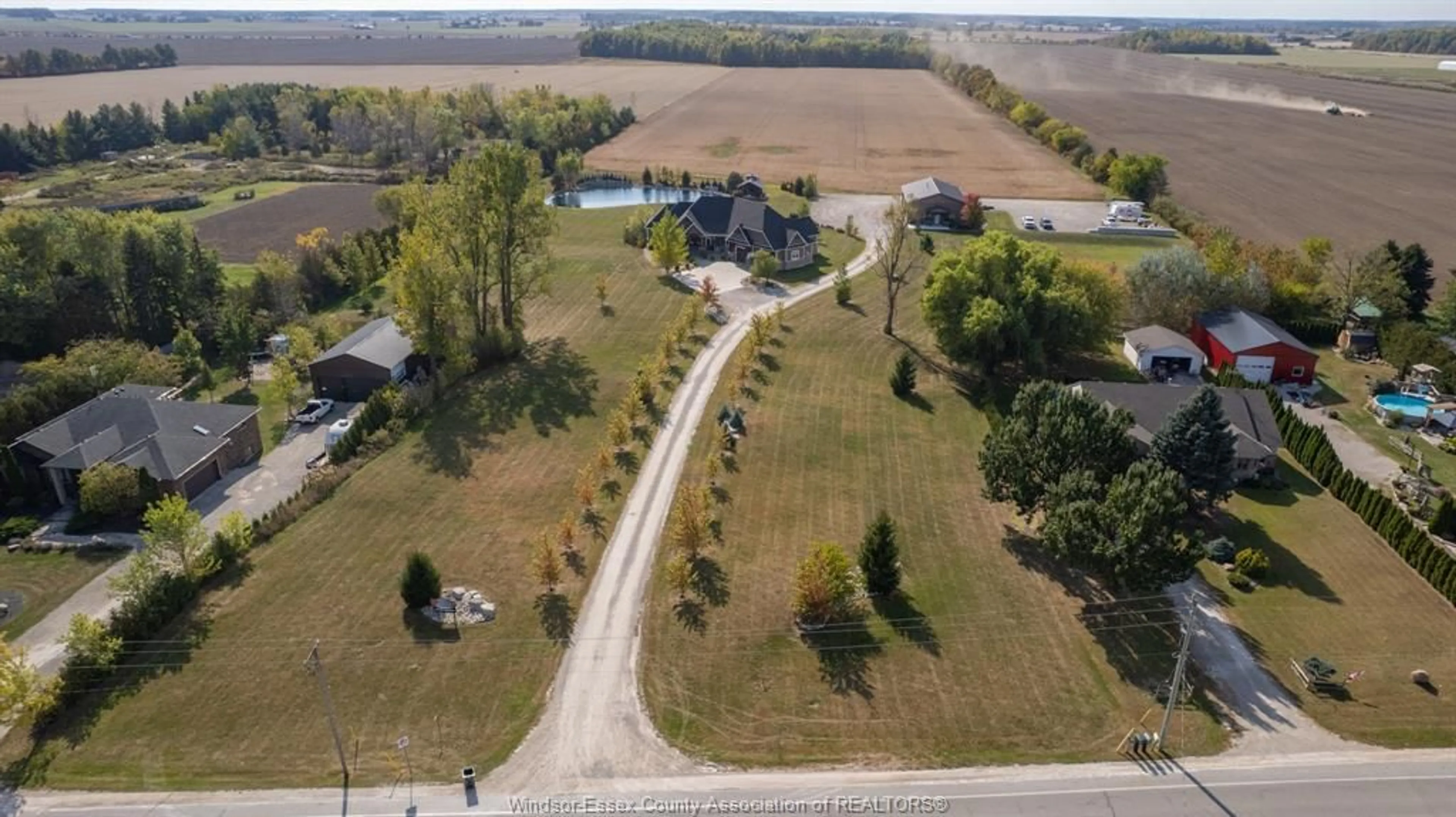 A pic from outside/outdoor area/front of a property/back of a property/a pic from drone, water/lake/river/ocean view for 339 COUNTY RD 34, Kingsville Ontario N8M 2X5