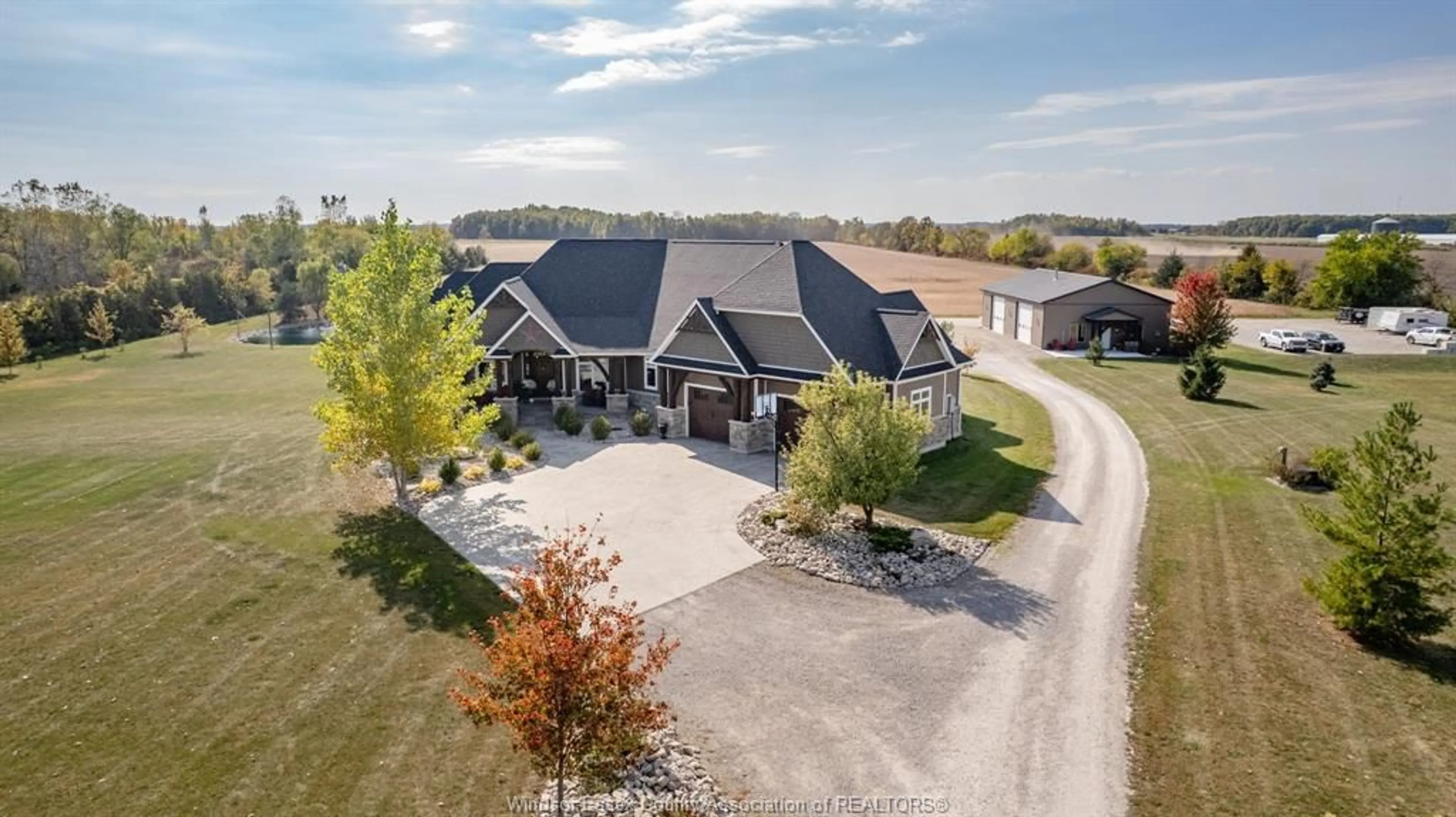 A pic from outside/outdoor area/front of a property/back of a property/a pic from drone, unknown for 339 COUNTY RD 34, Kingsville Ontario N8M 2X5