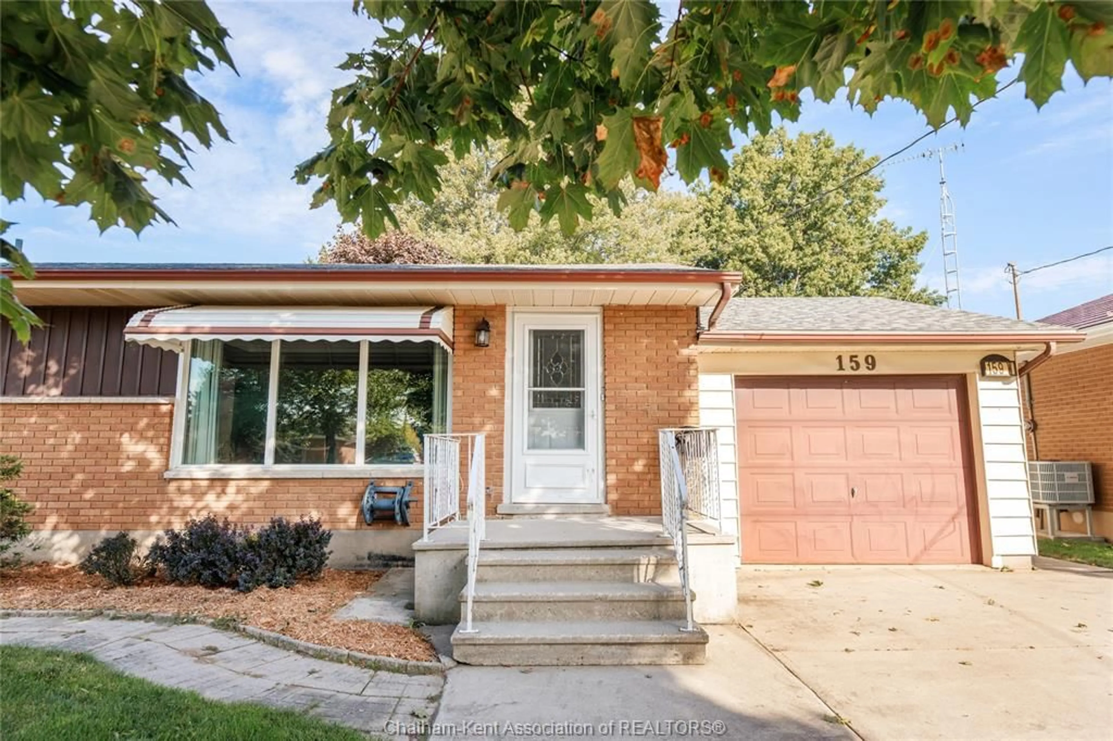 Home with brick exterior material, street for 159 Gregory Dr, Chatham Ontario N7L 2L5