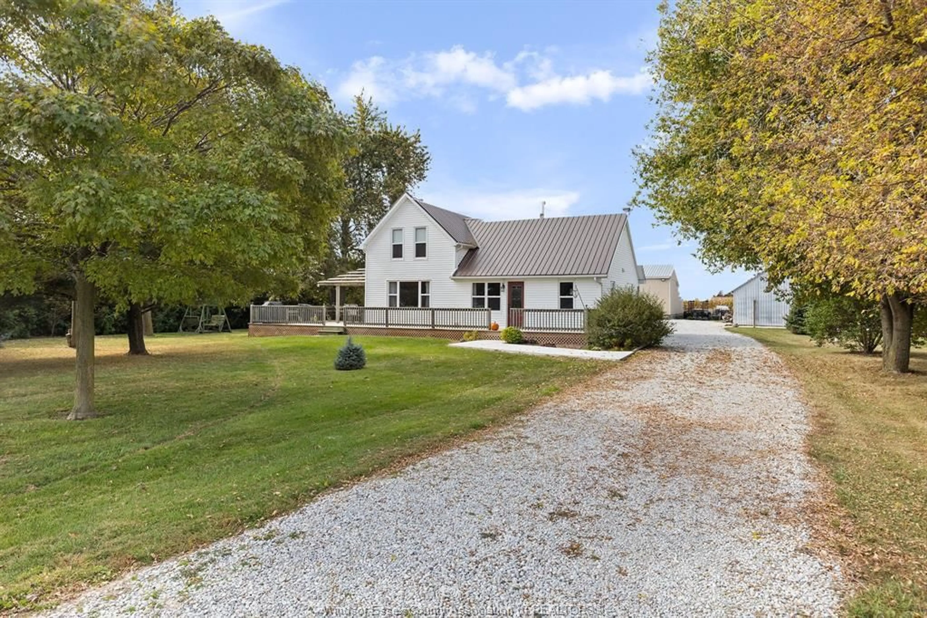 A pic from outside/outdoor area/front of a property/back of a property/a pic from drone, water/lake/river/ocean view for 1049 MERSEA ROAD 12, Leamington Ontario N0P 2J0