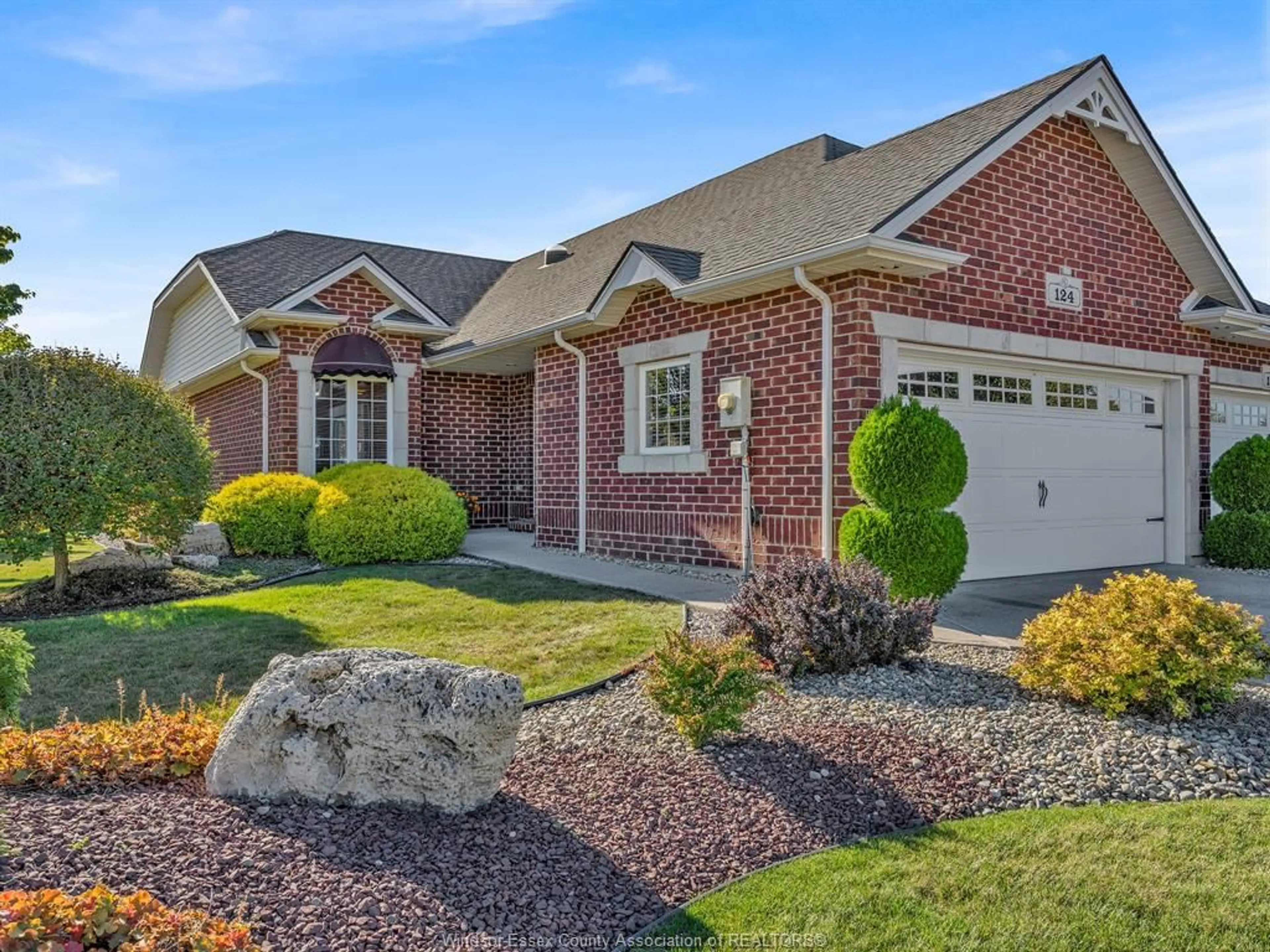 Home with brick exterior material, street for 124 KIMBALL Dr, Essex Ontario N8M 0B8