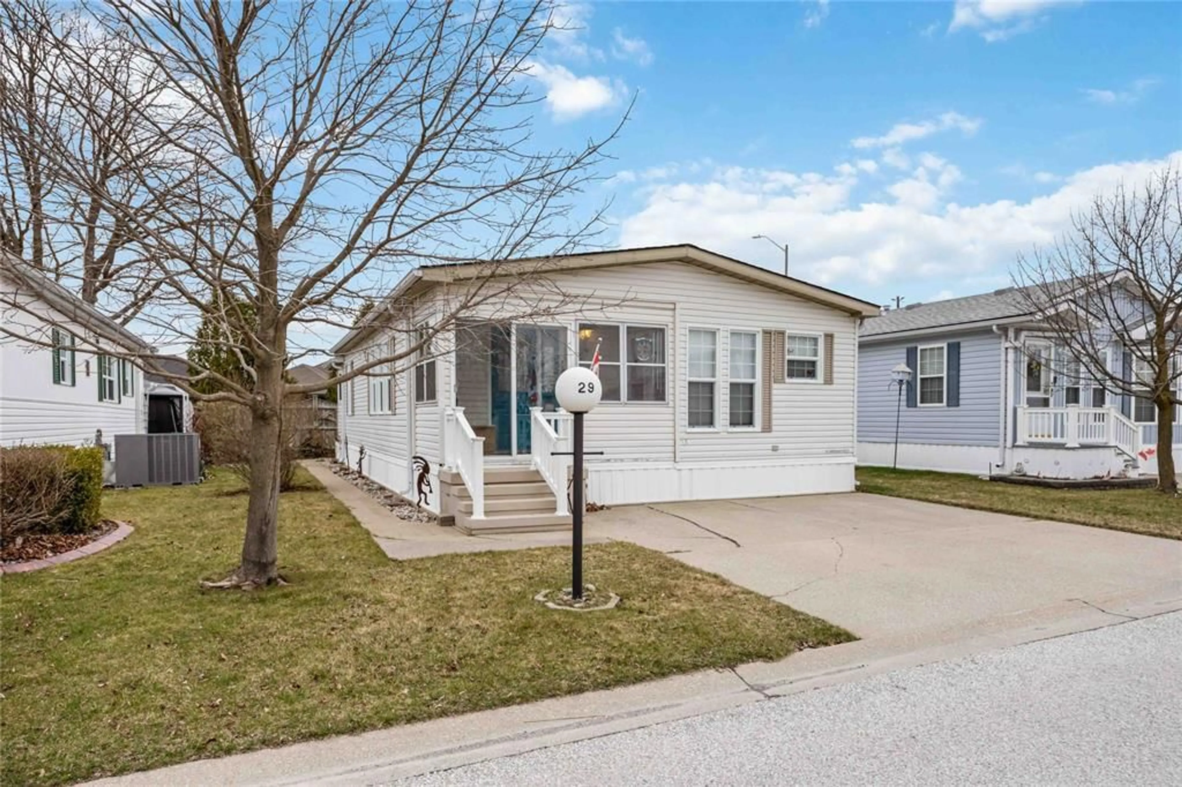Home with vinyl exterior material, street for 5700 Blackwell Sideroad #29, Sarnia Ontario N7W 1B7