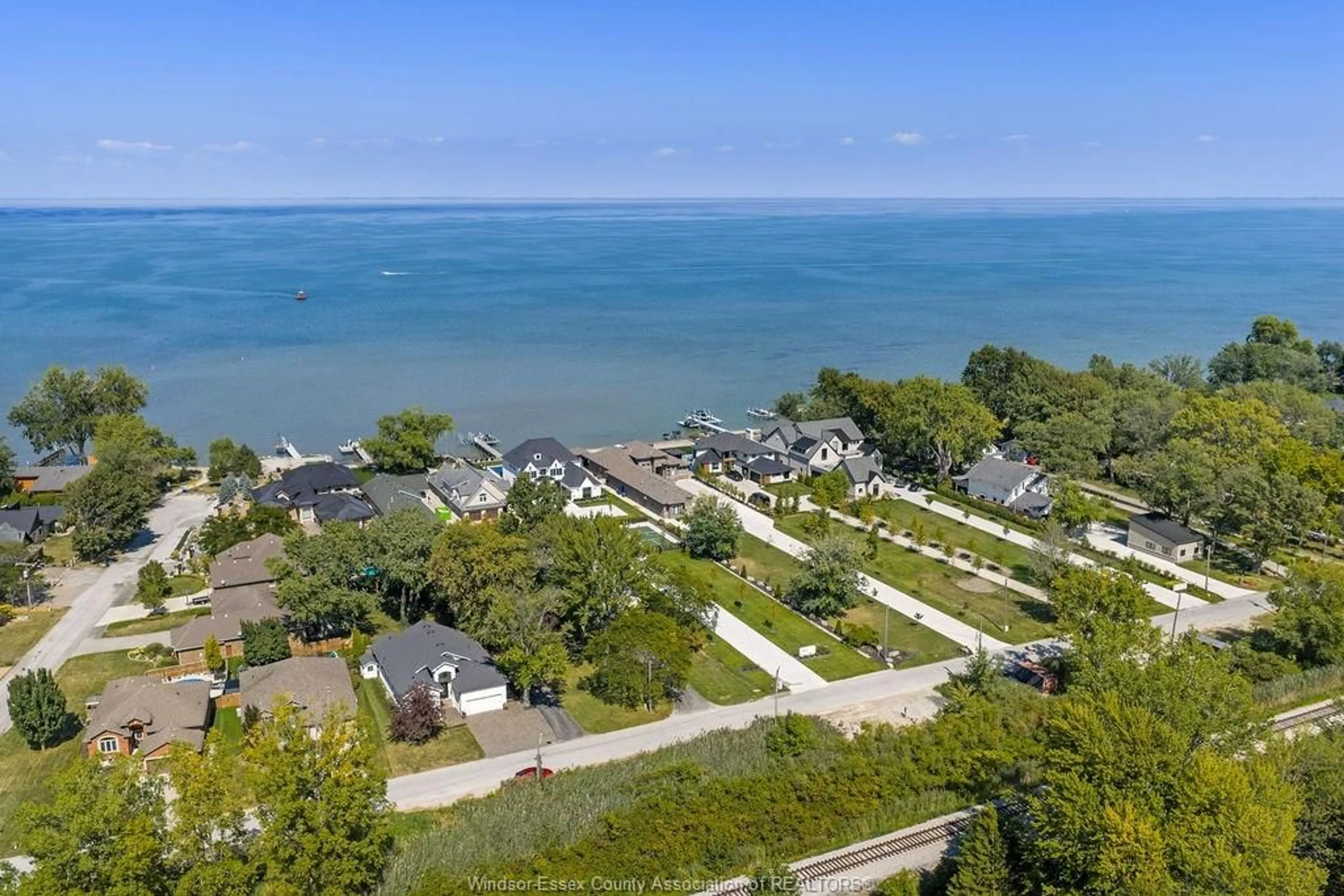 A pic from outside/outdoor area/front of a property/back of a property/a pic from drone, water/lake/river/ocean view for 1014 LILYDALE, Lakeshore Ontario N0R 1A0
