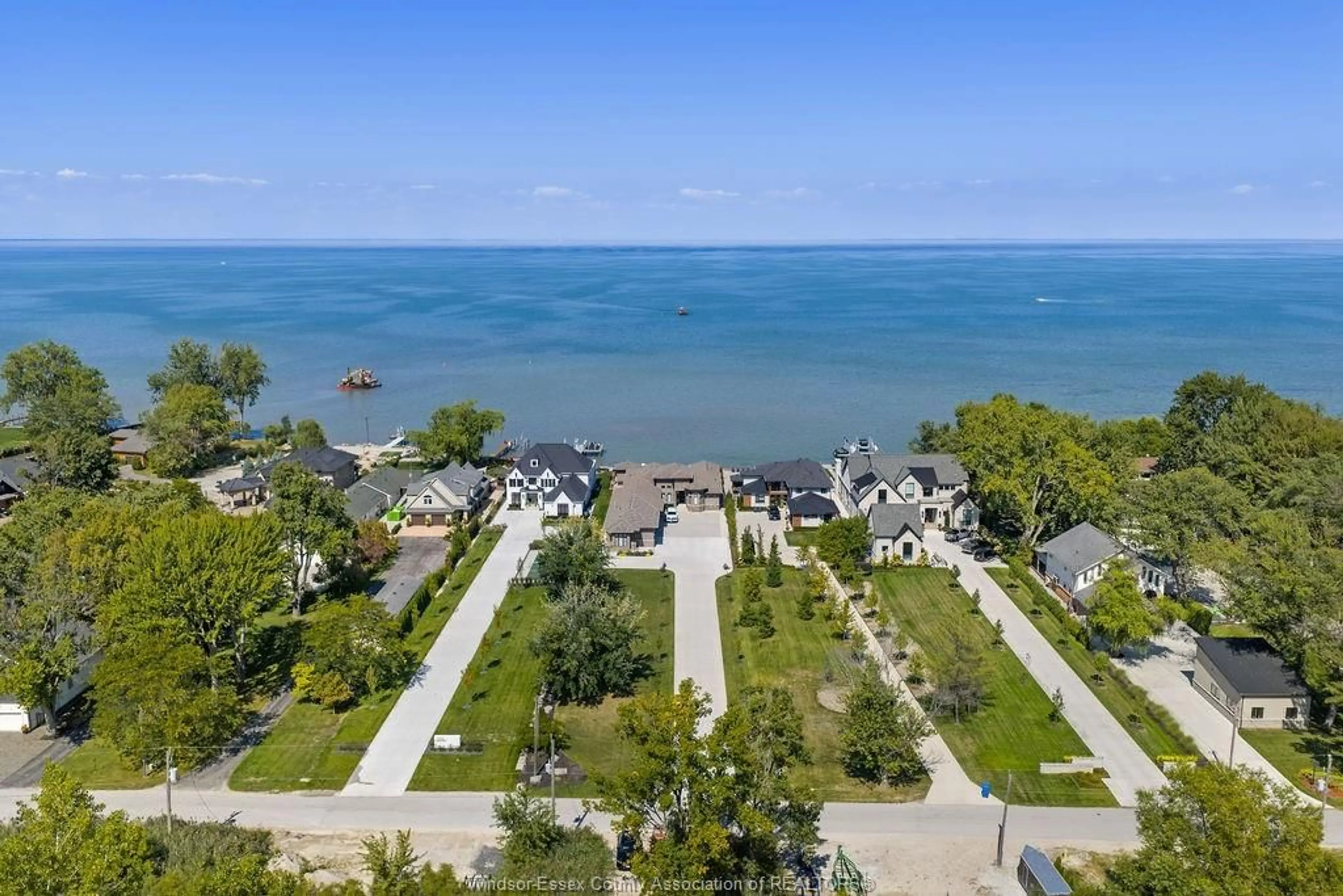 A pic from outside/outdoor area/front of a property/back of a property/a pic from drone, water/lake/river/ocean view for 1014 LILYDALE, Lakeshore Ontario N0R 1A0
