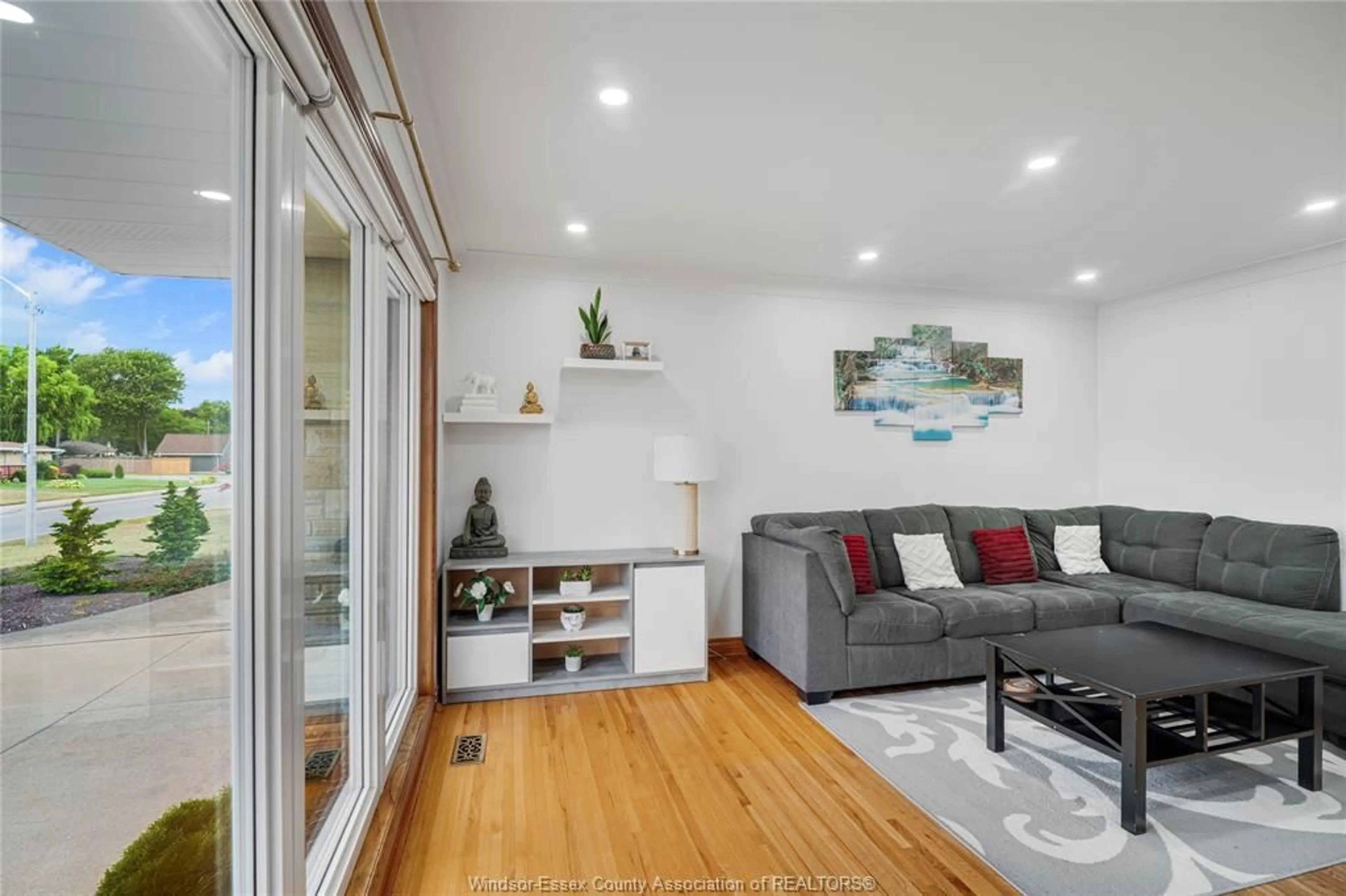 Living room with furniture, wood/laminate floor for 1026 WATSON Ave, Windsor Ontario N8S 3T4